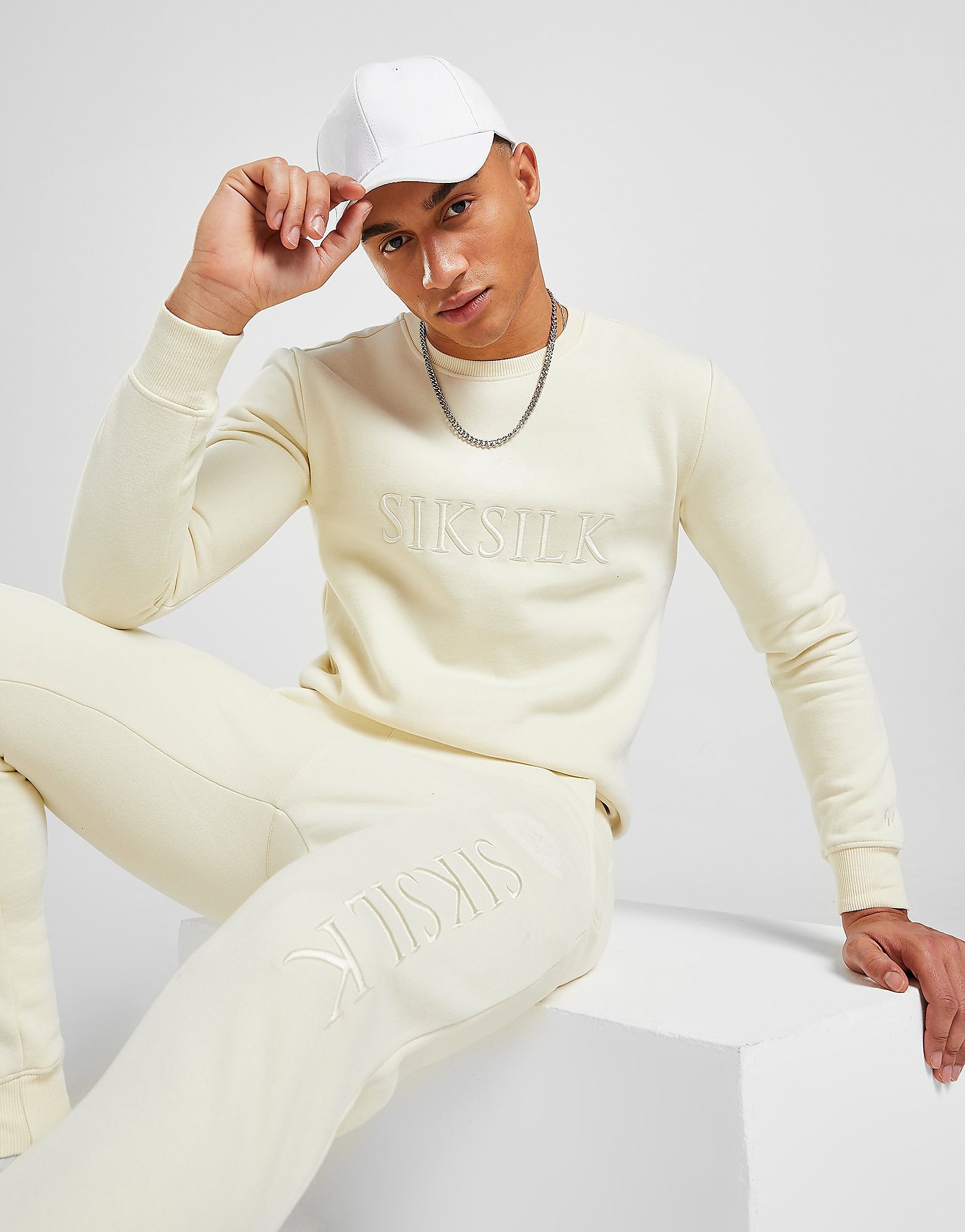 

SikSilk x Messi Crew Sweatshirt - White - Mens, White