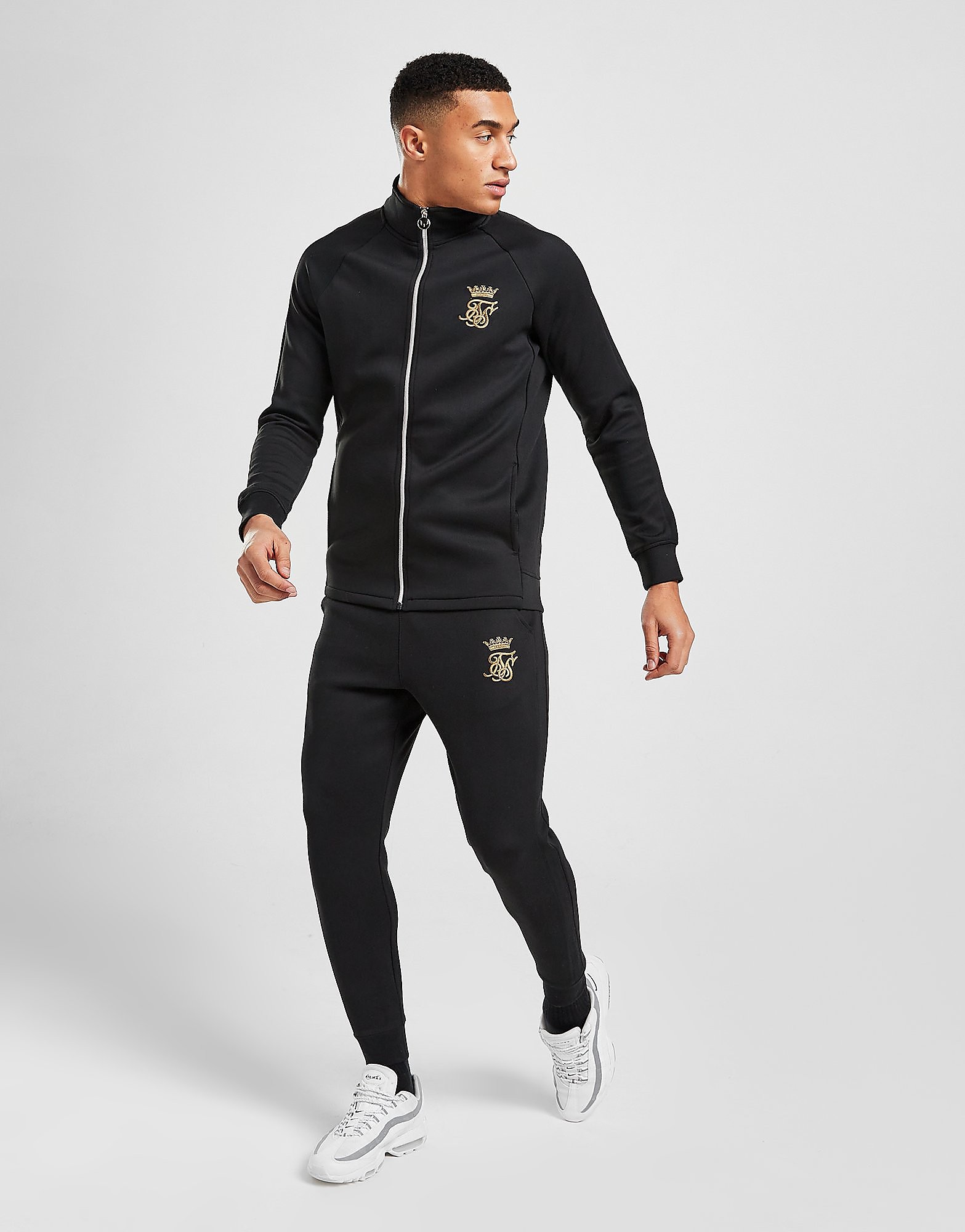 SikSilk x Messi Track Pants - Black - Mens, Black