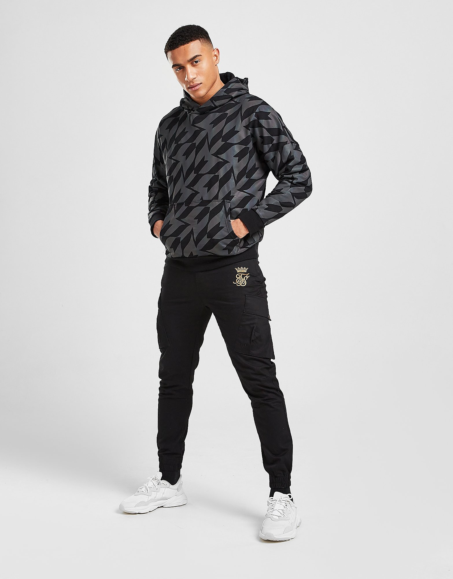 SikSilk x Messi Cargo Pants - Black - Mens, Black
