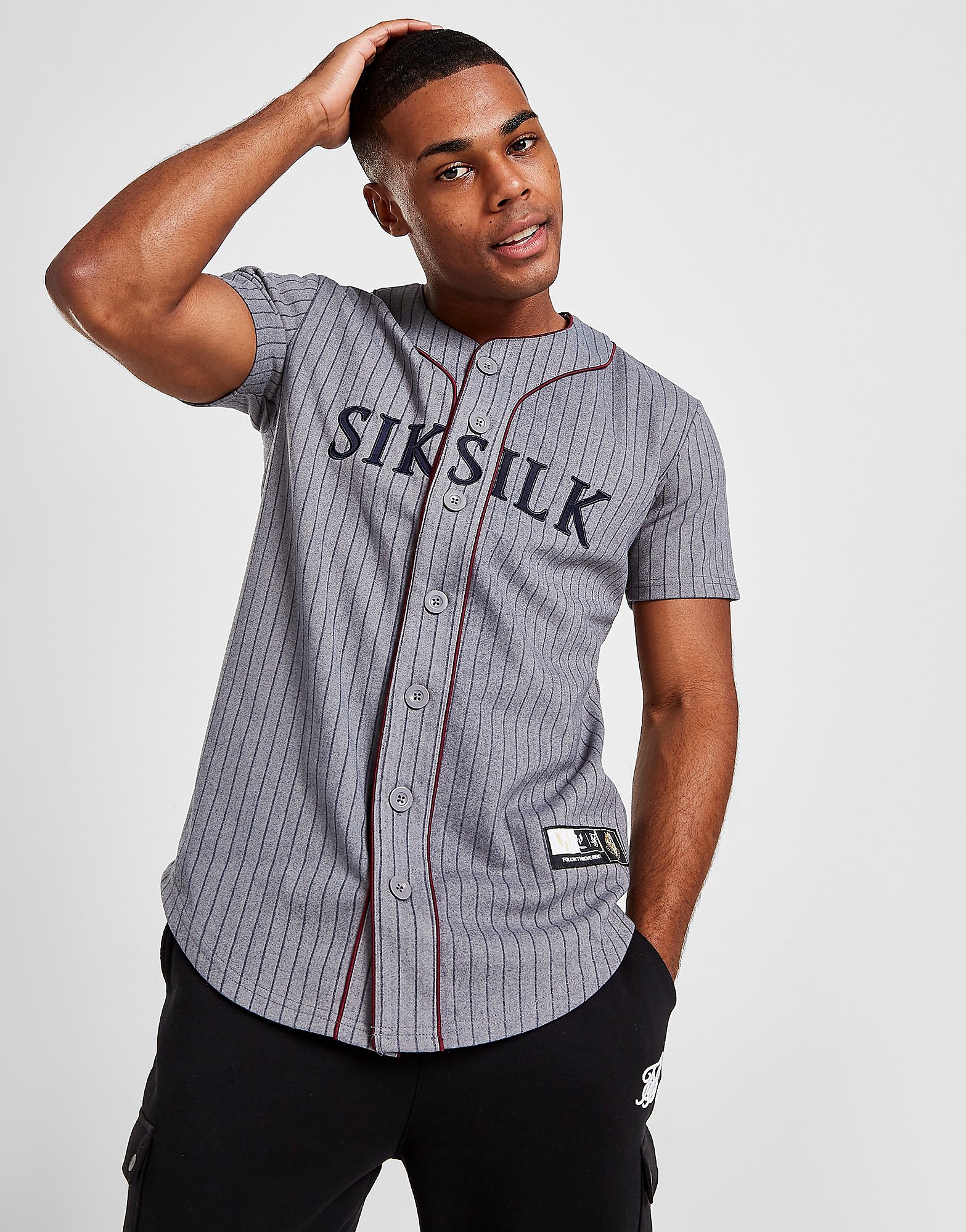 

SikSilk x Messi Baseball Jersey - Grey - Mens, Grey