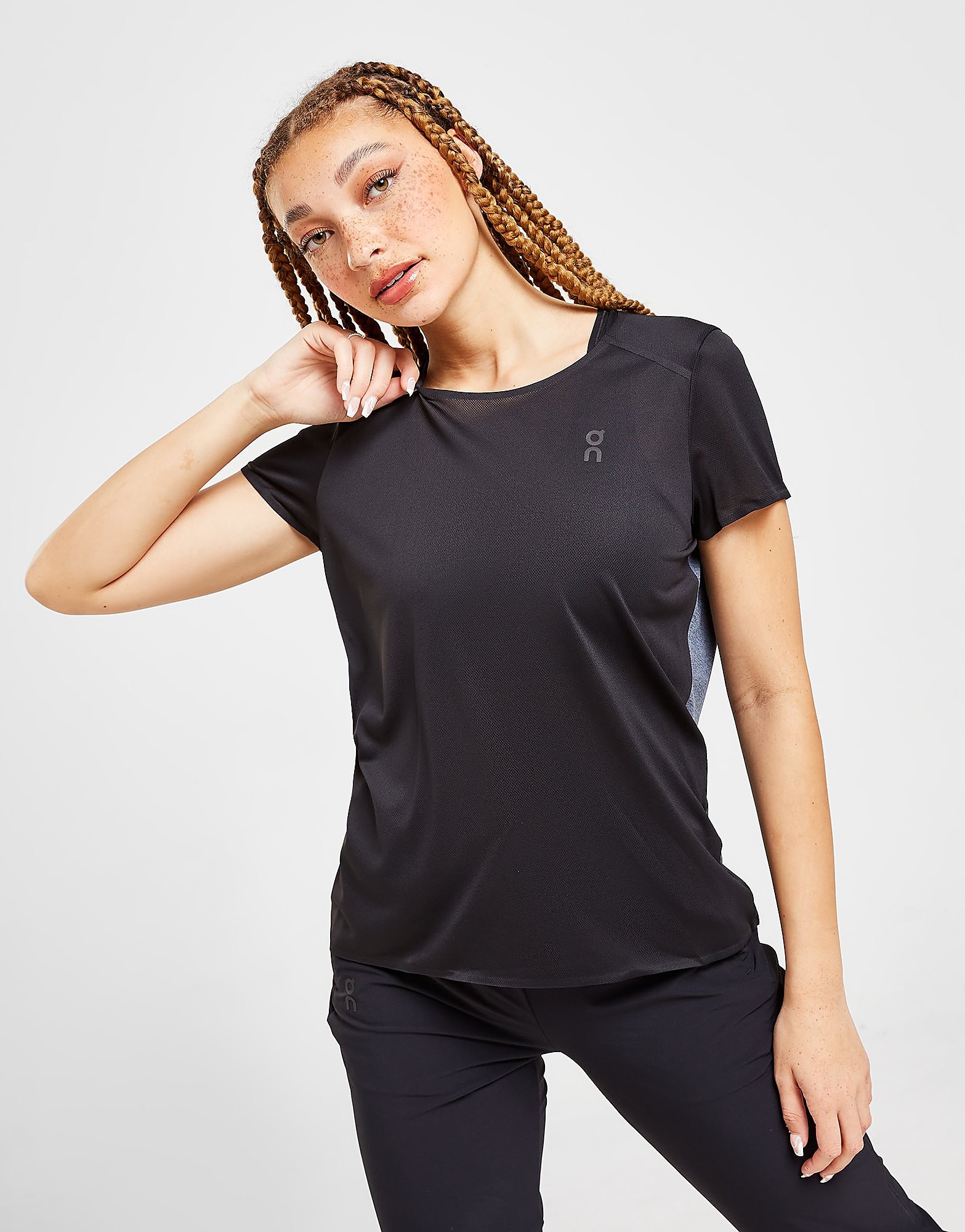 

On Running Performance Short Sleeve T-Shirt - Black - Womens, Black