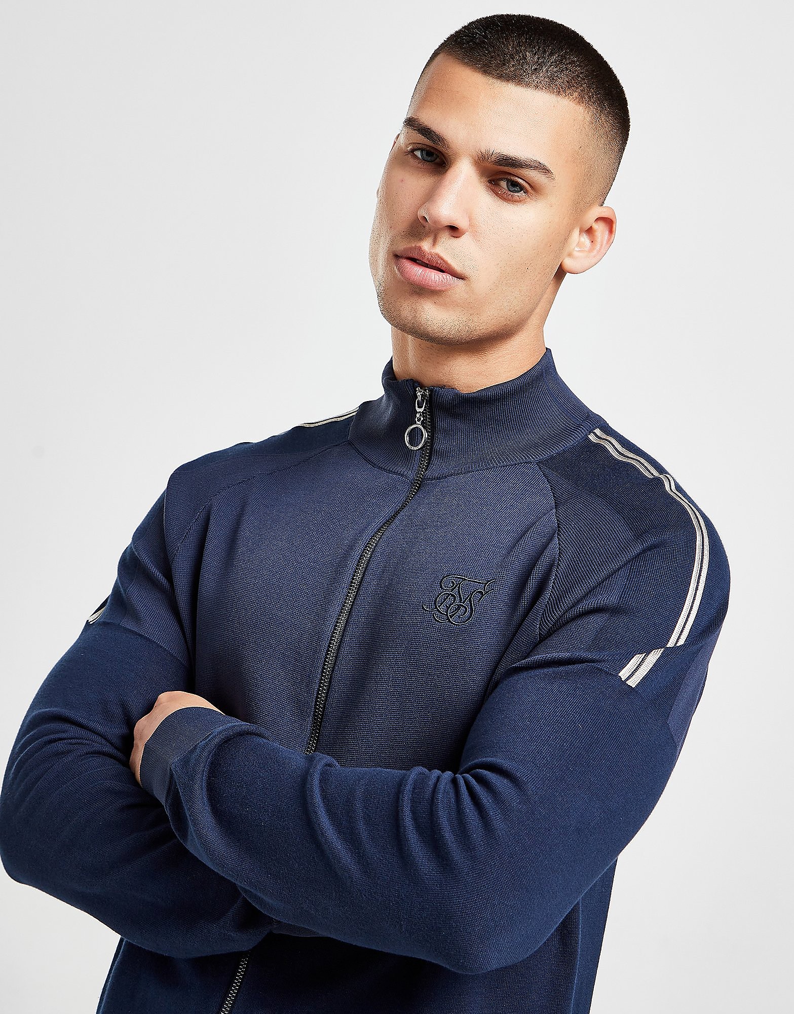 

SikSilk Infinity Track Top - Blue - Mens, Blue