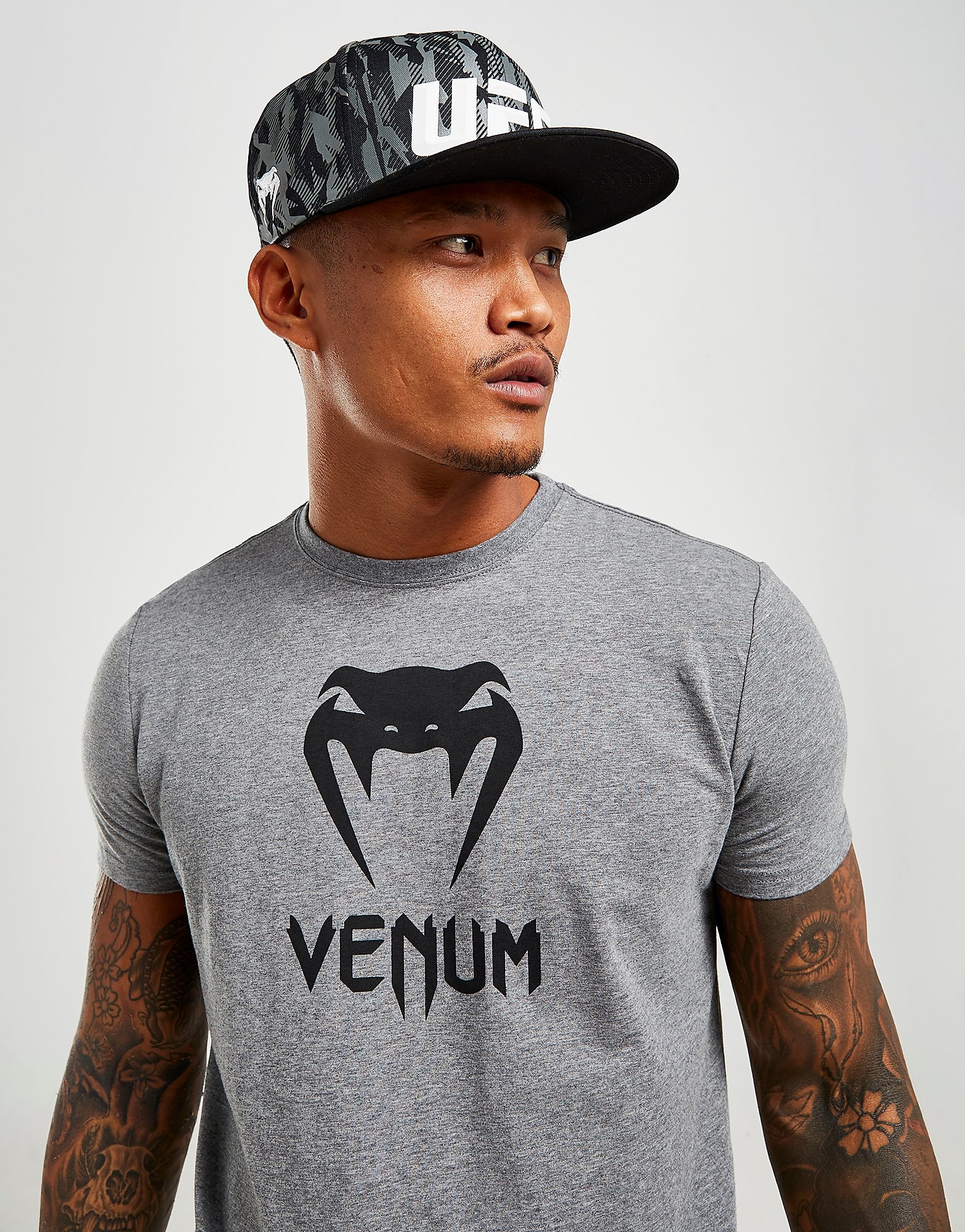 Venum Classic T-Shirt - Grey - Mens, Grey