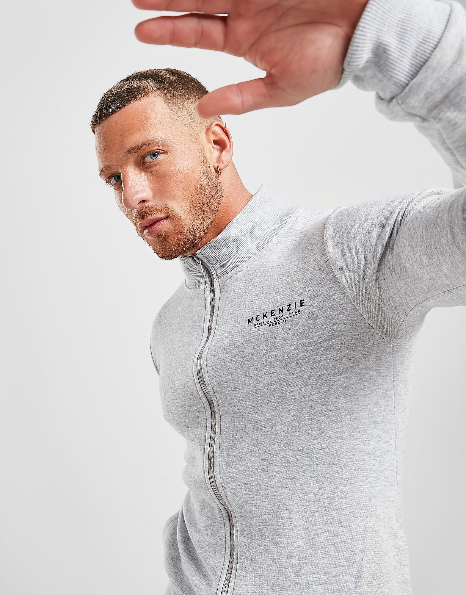

McKenzie Essential Full Zip Track Top - Only at JD - Grey - Mens, Grey