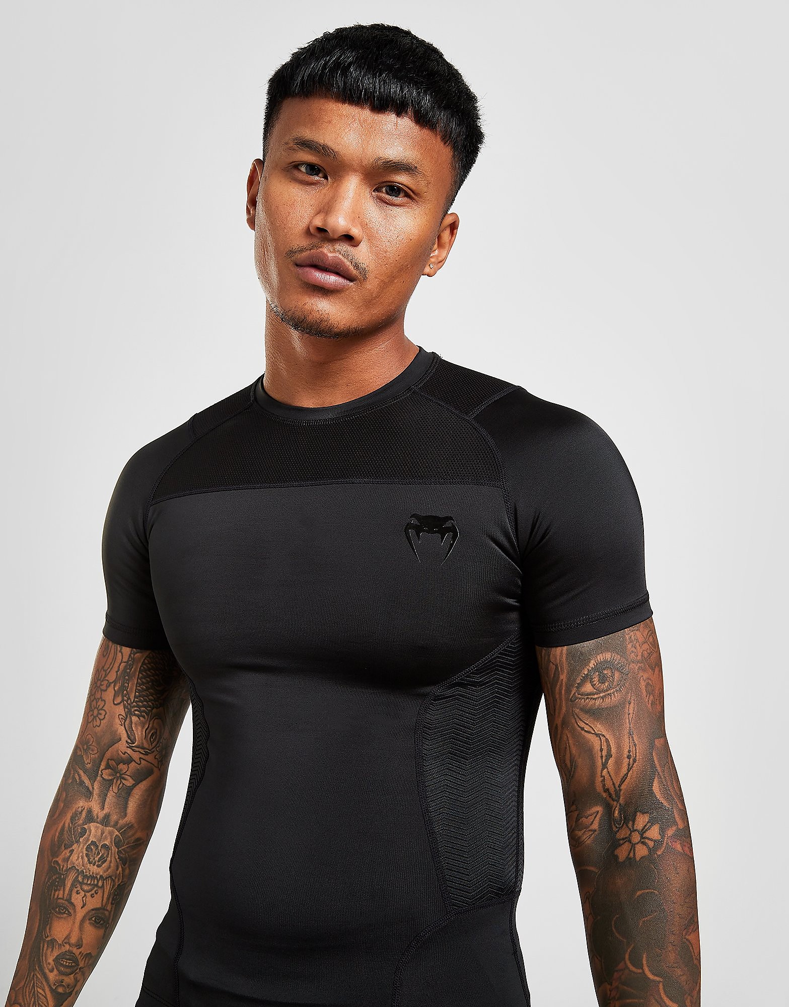 

Venum G-Fit Rash Guard T-Shirt - Black - Mens, Black