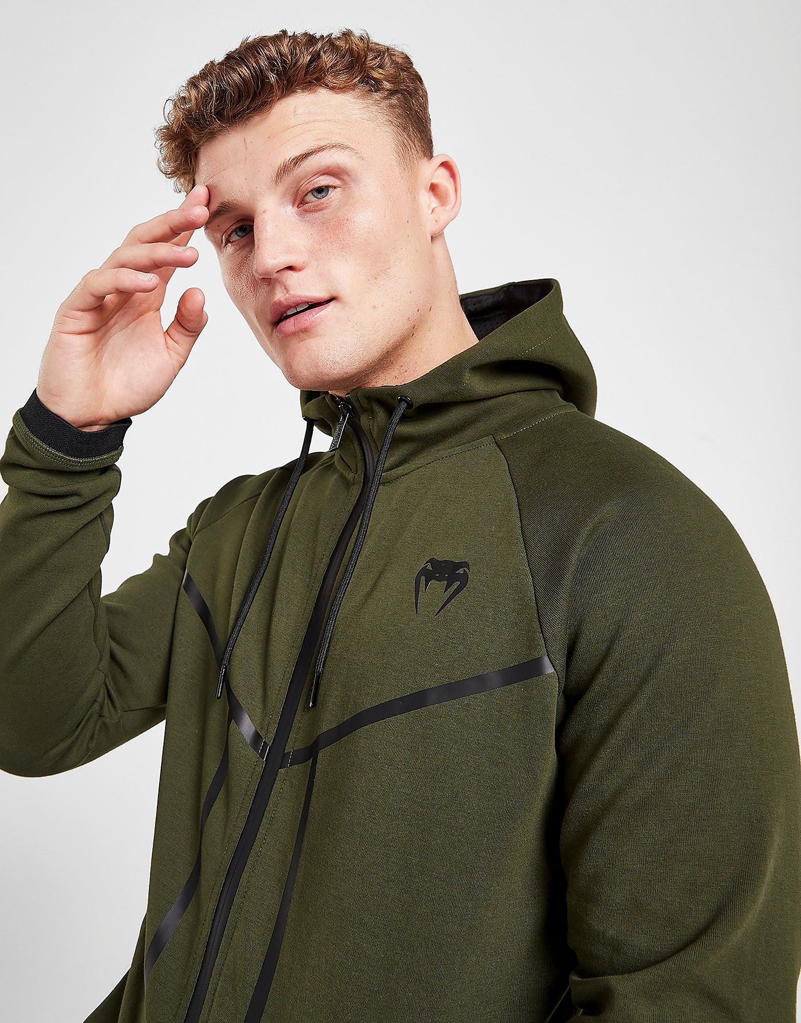 

Venum Laser X Connect Full Zip Hoodie - Green - Mens, Green
