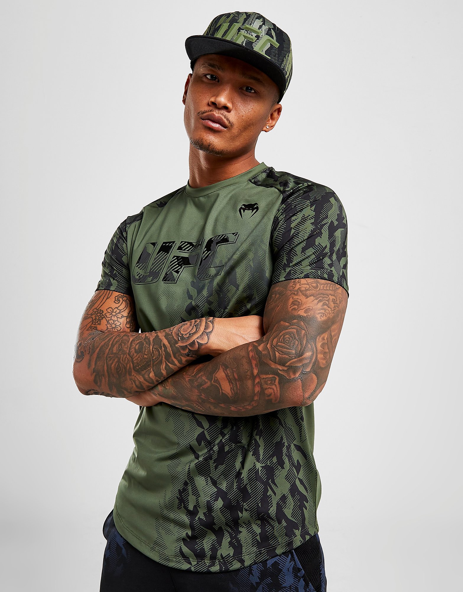

Venum UFC Fight Week Tech T-Shirt - Green - Mens, Green