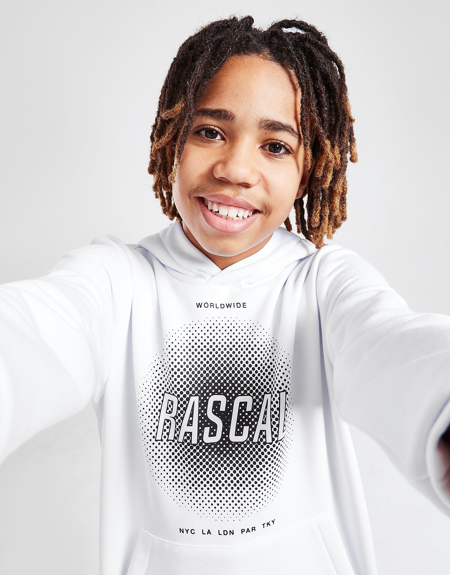 

Rascal Comet Overhead Hoodie Junior - Only at JD - White - Kids, White