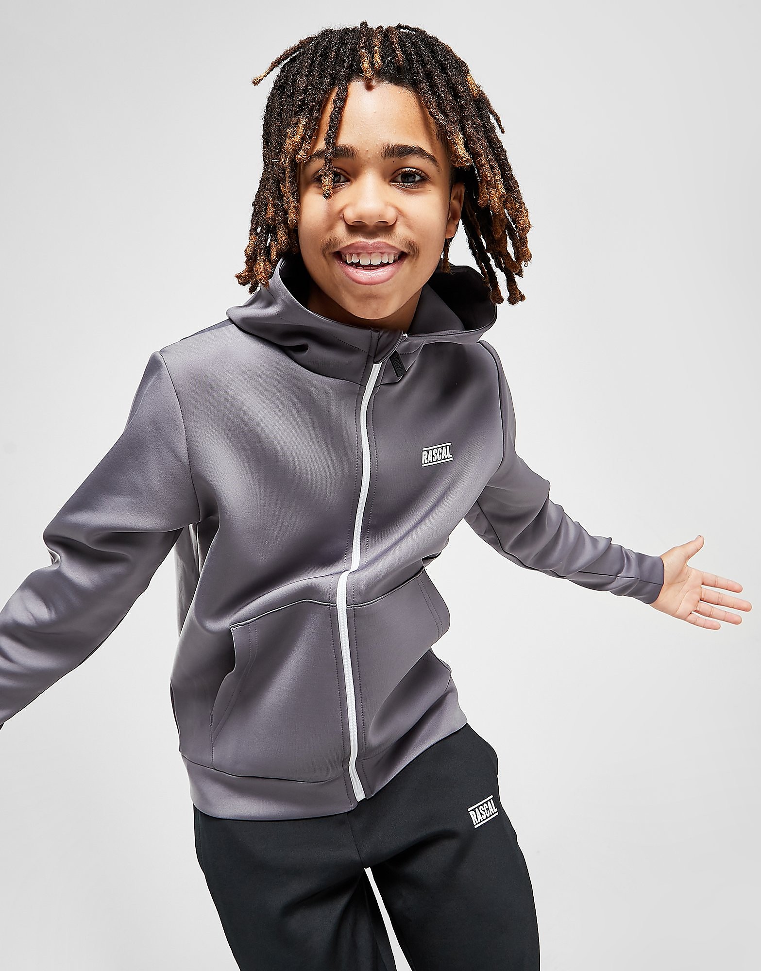 

Rascal Essential Poly Full Zip Hoodie Junior - Grey - Kids, Grey