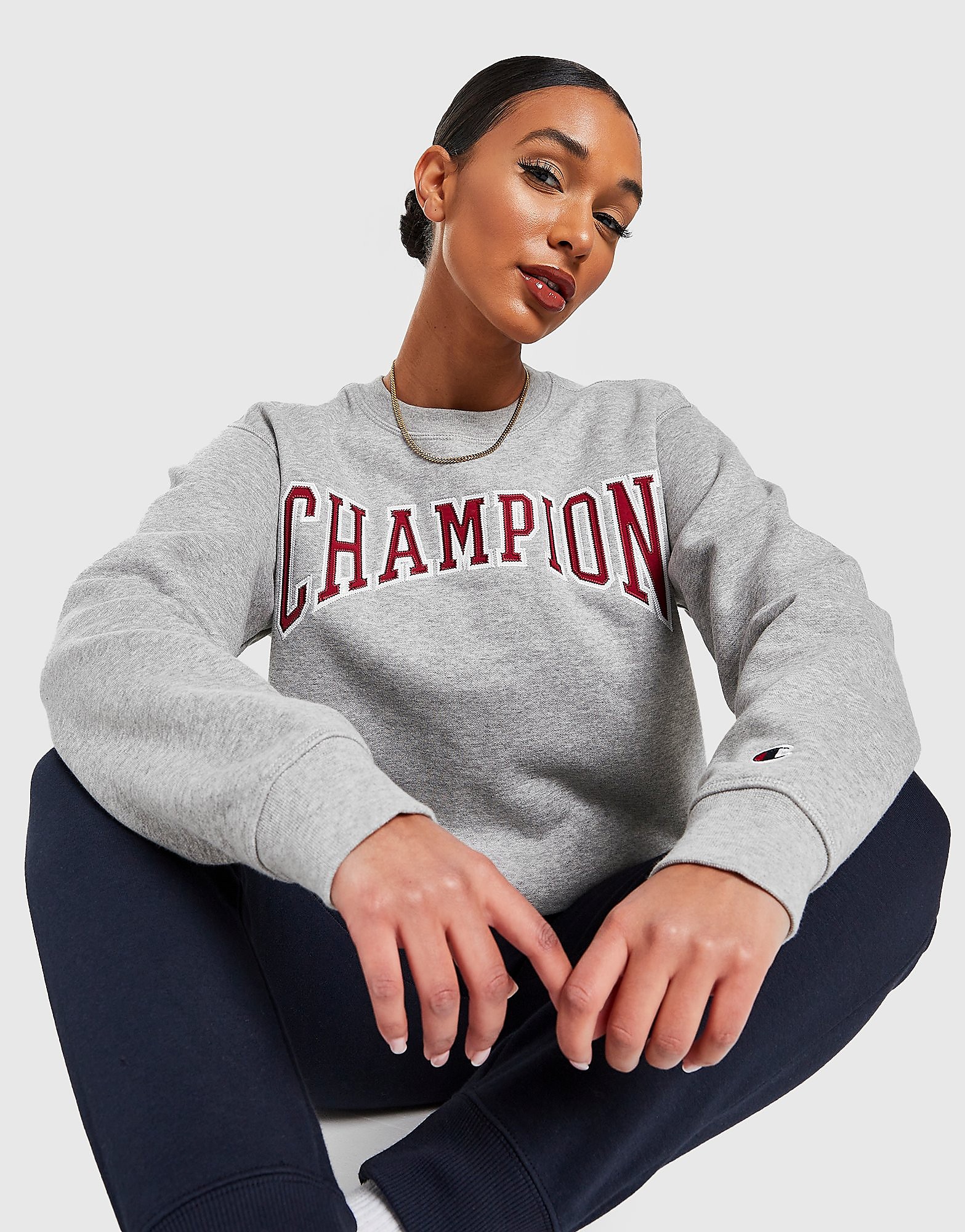 

Champion Varsity Oversized Crew Sweatshirt - Only at JD - Grey - Mens, Grey
