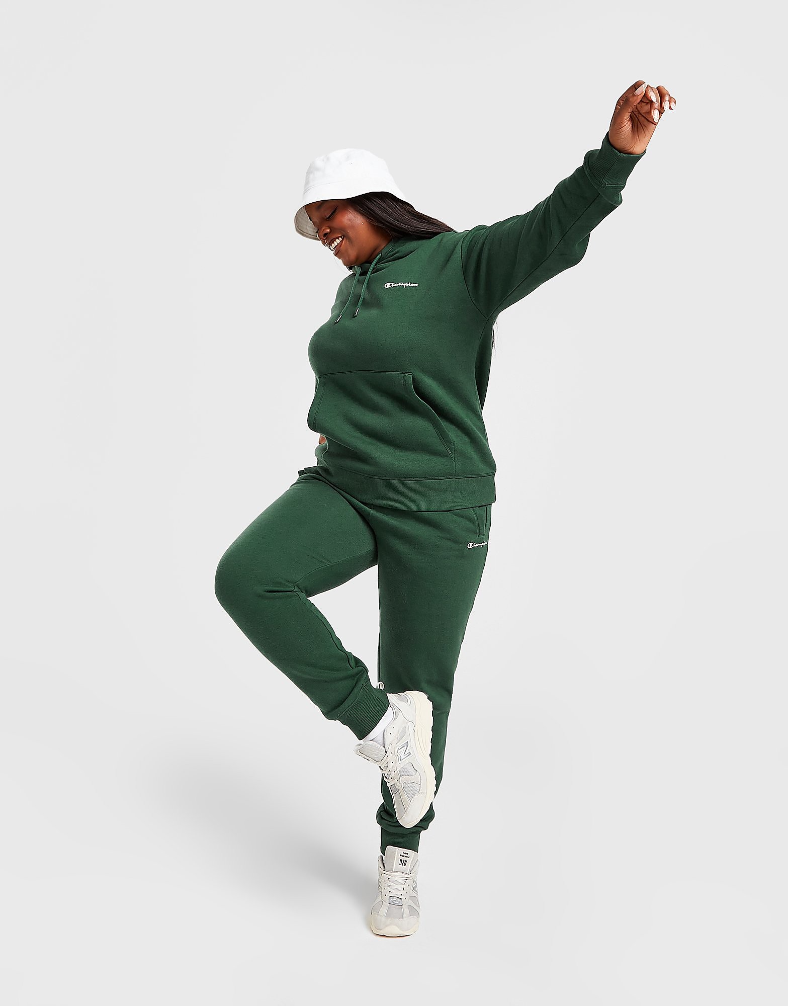 

Champion Small Logo Plus Size Joggers - Only at JD - Green - Womens, Green