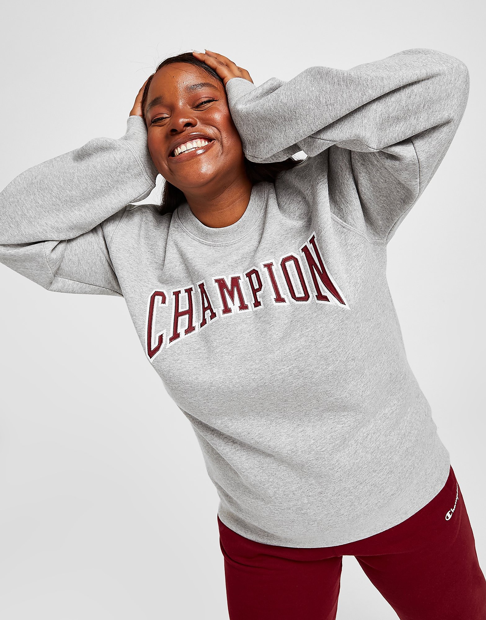 

Champion Plus Size Varsity Crew Sweatshirt - Only at JD - Grey - Womens, Grey