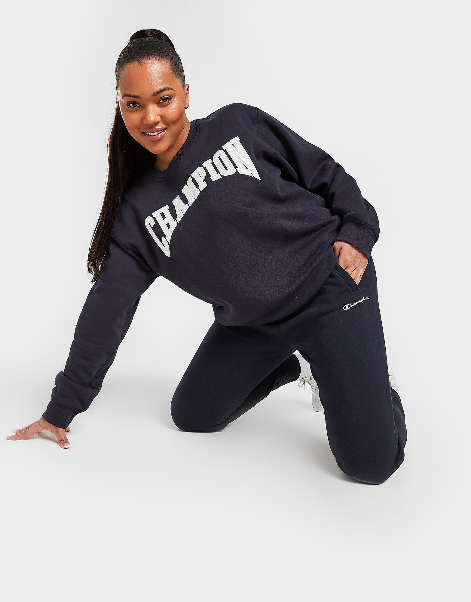 

Champion Small Logo Plus Size Joggers - Only at JD - Navy - Womens, Navy