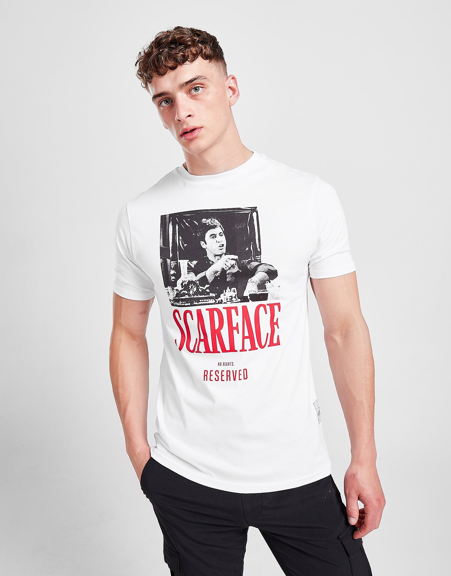 

NO RIGHTS RESERVED Scarface T-Shirt - White - Mens, White