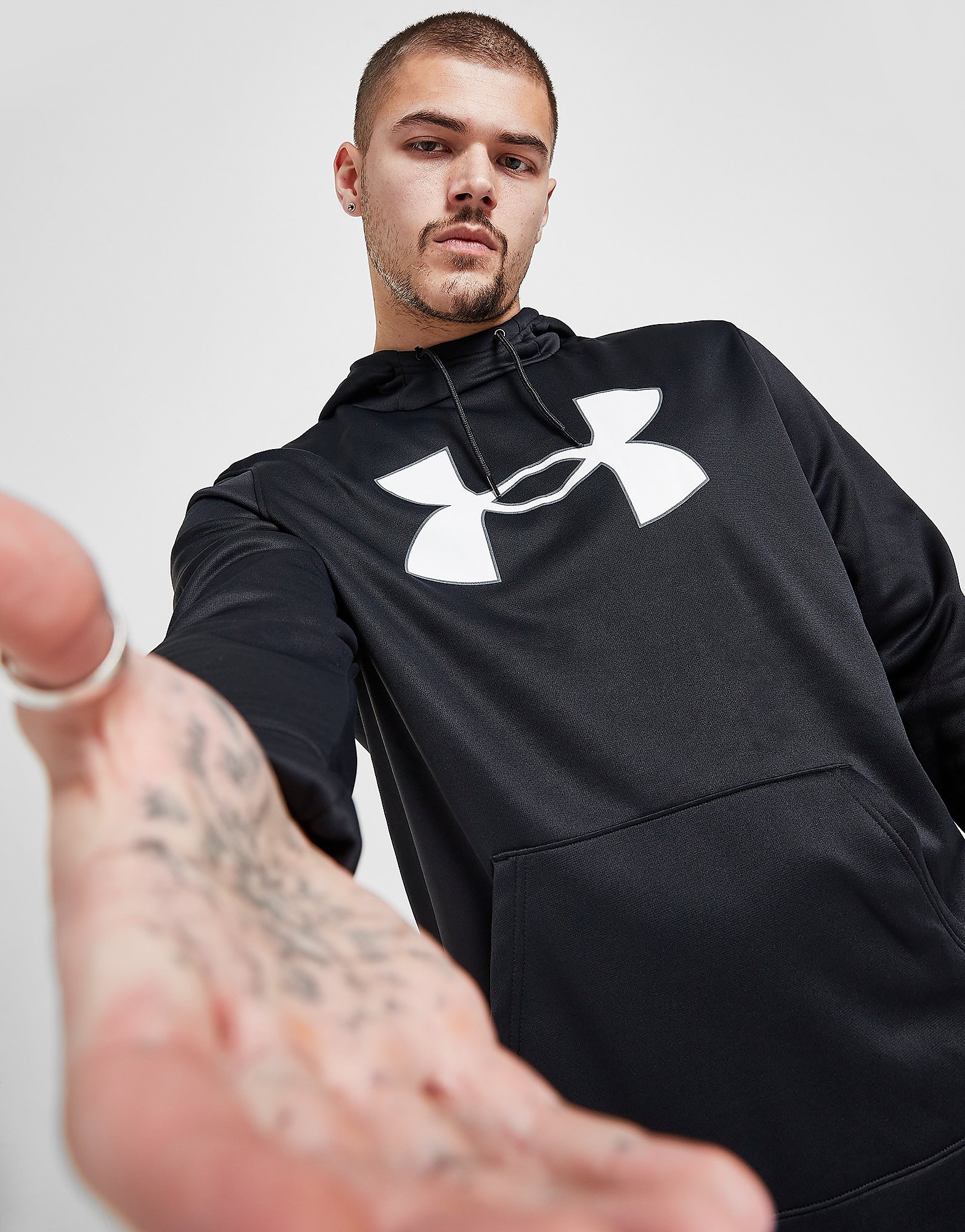 

Under Armour UA Armour Fleece Overhead Hoodie - Only at JD - Black - Mens, Black