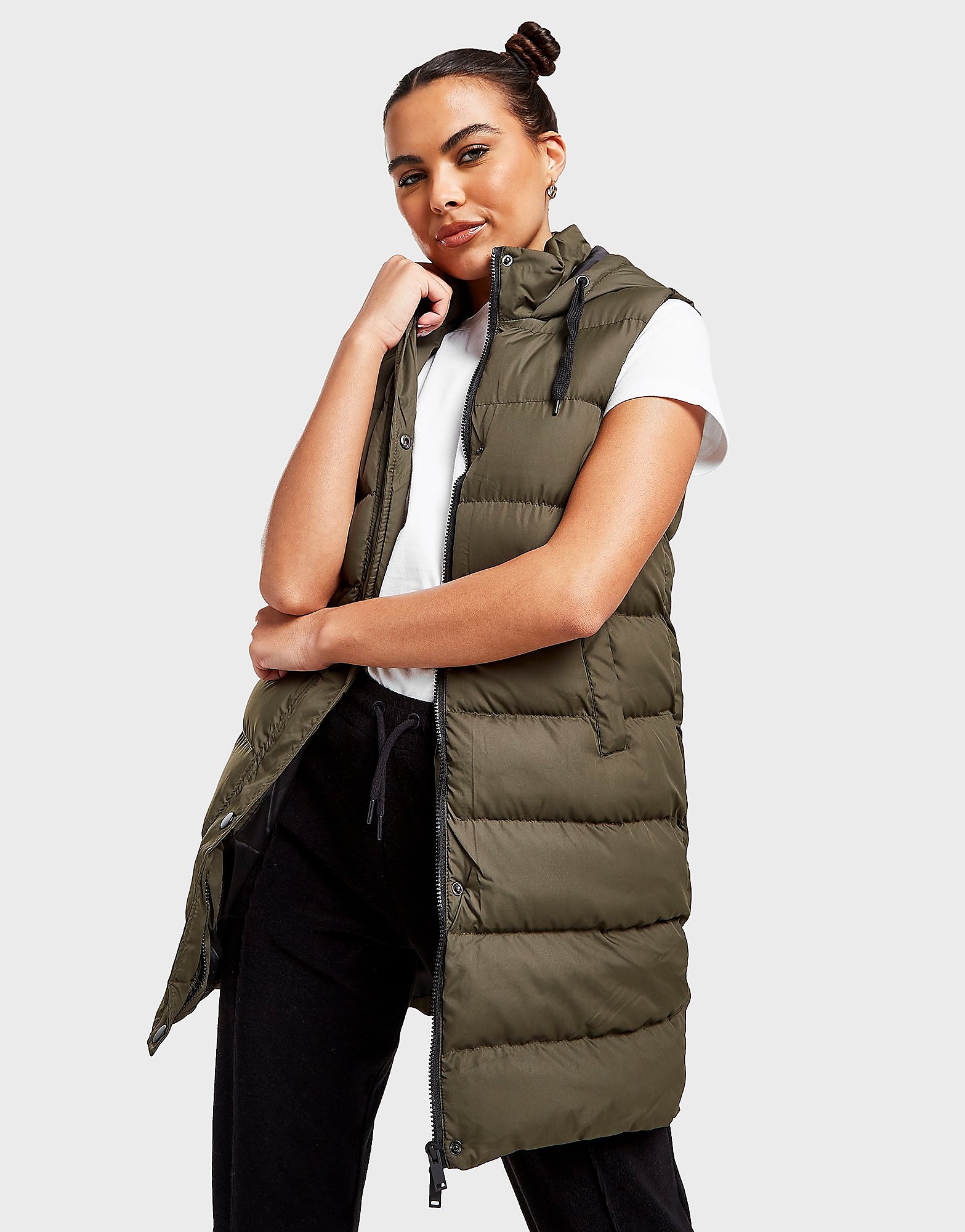

Supply & Demand Longline Padded Jacket - Only at JD - Green - Womens, Green