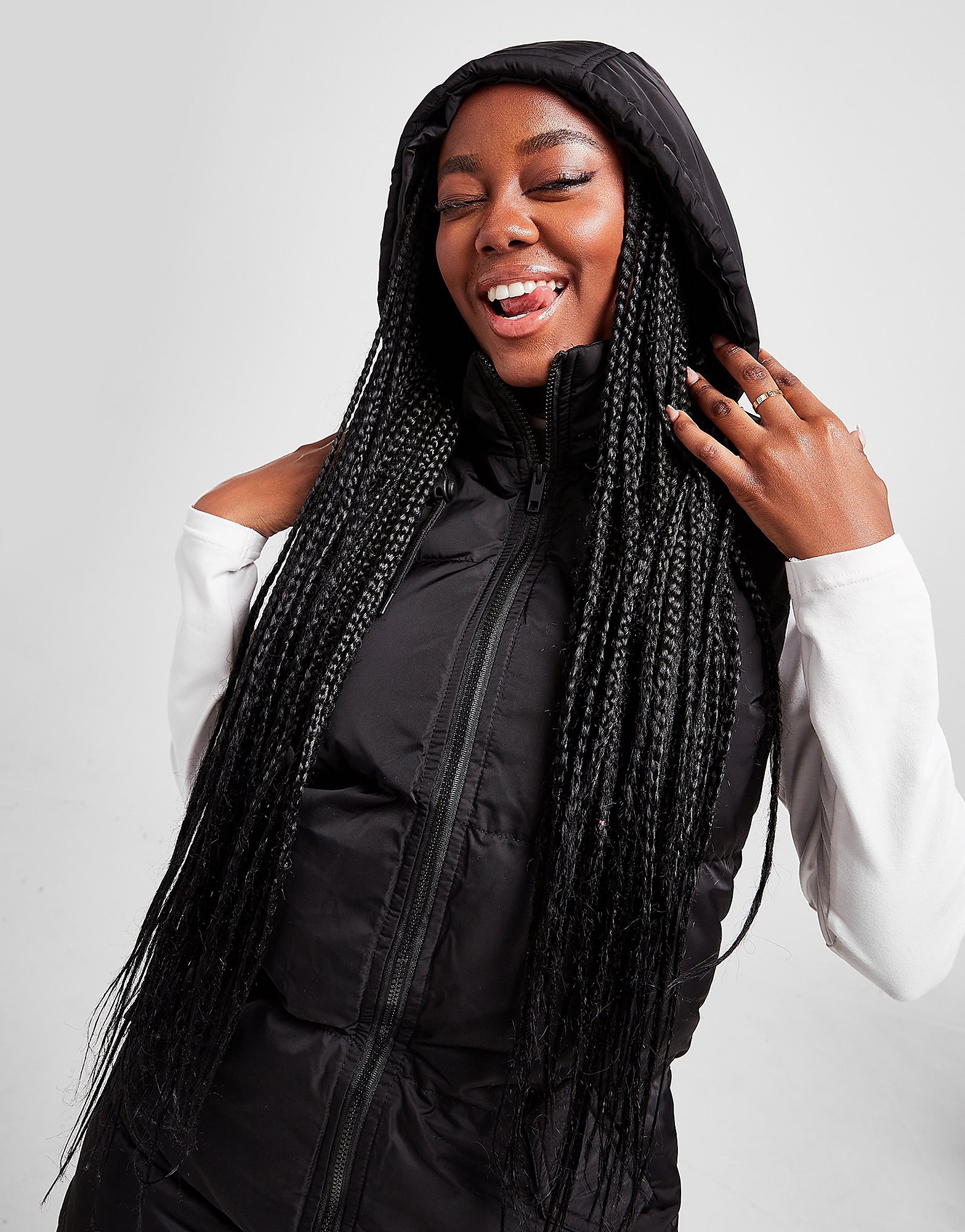 

Supply & Demand Longline Padded Gilet - Only at JD - Black - Womens, Black