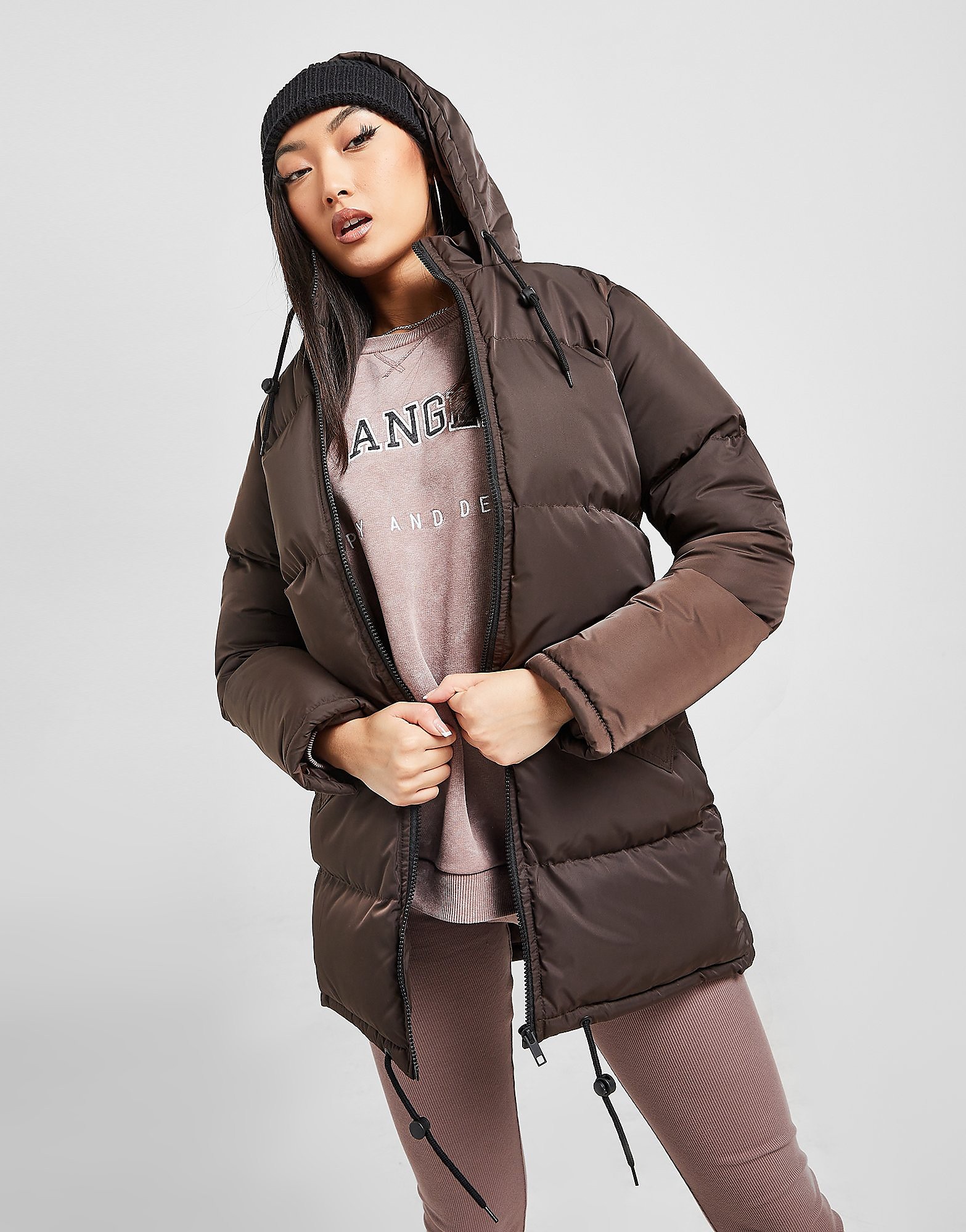 

Supply & Demand Padded Mid Jacket - Only at JD - Brown - Womens, Brown