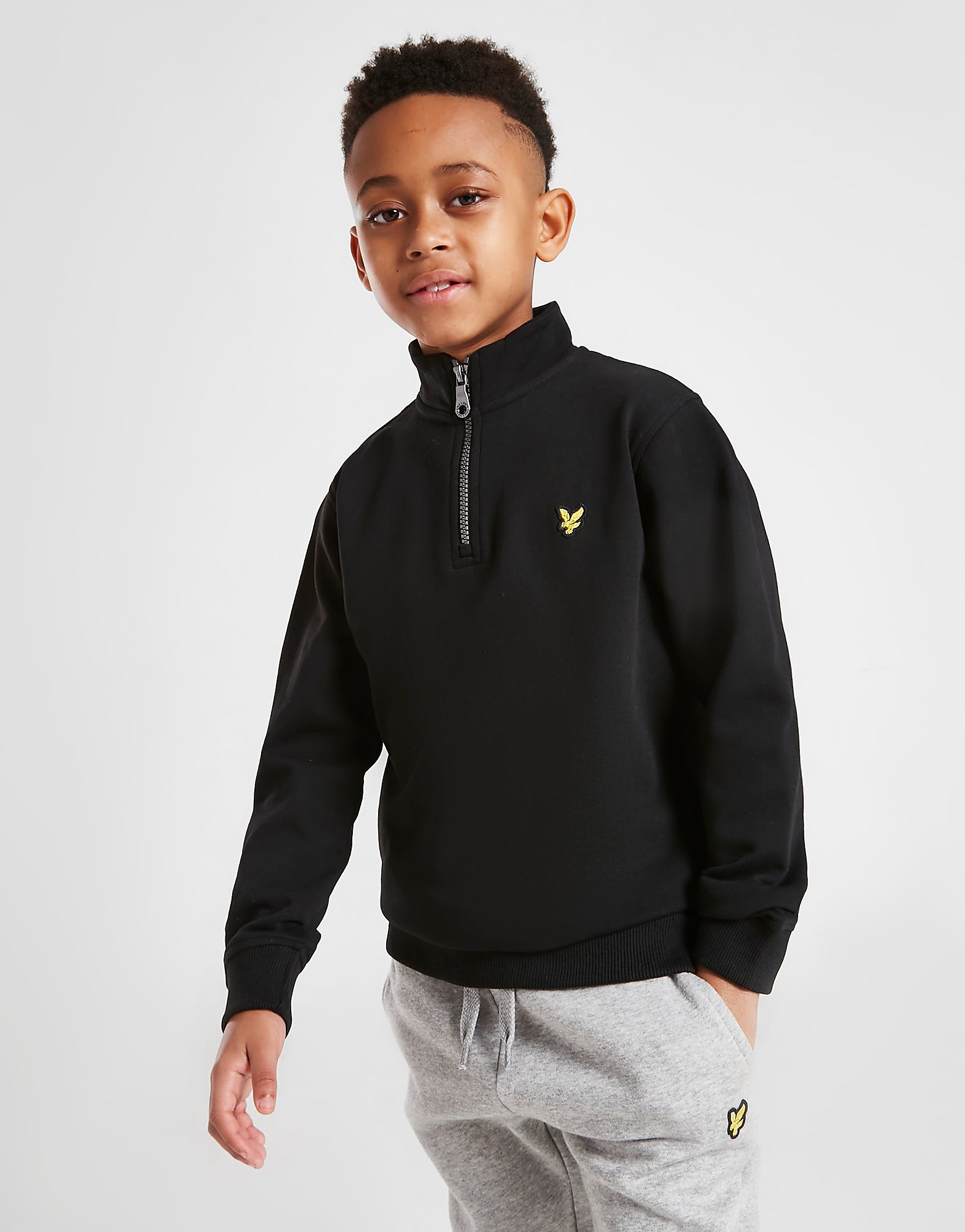 

Lyle & Scott Classic 1/2 Zip Funnel Fleece Children - Black - Kids, Black