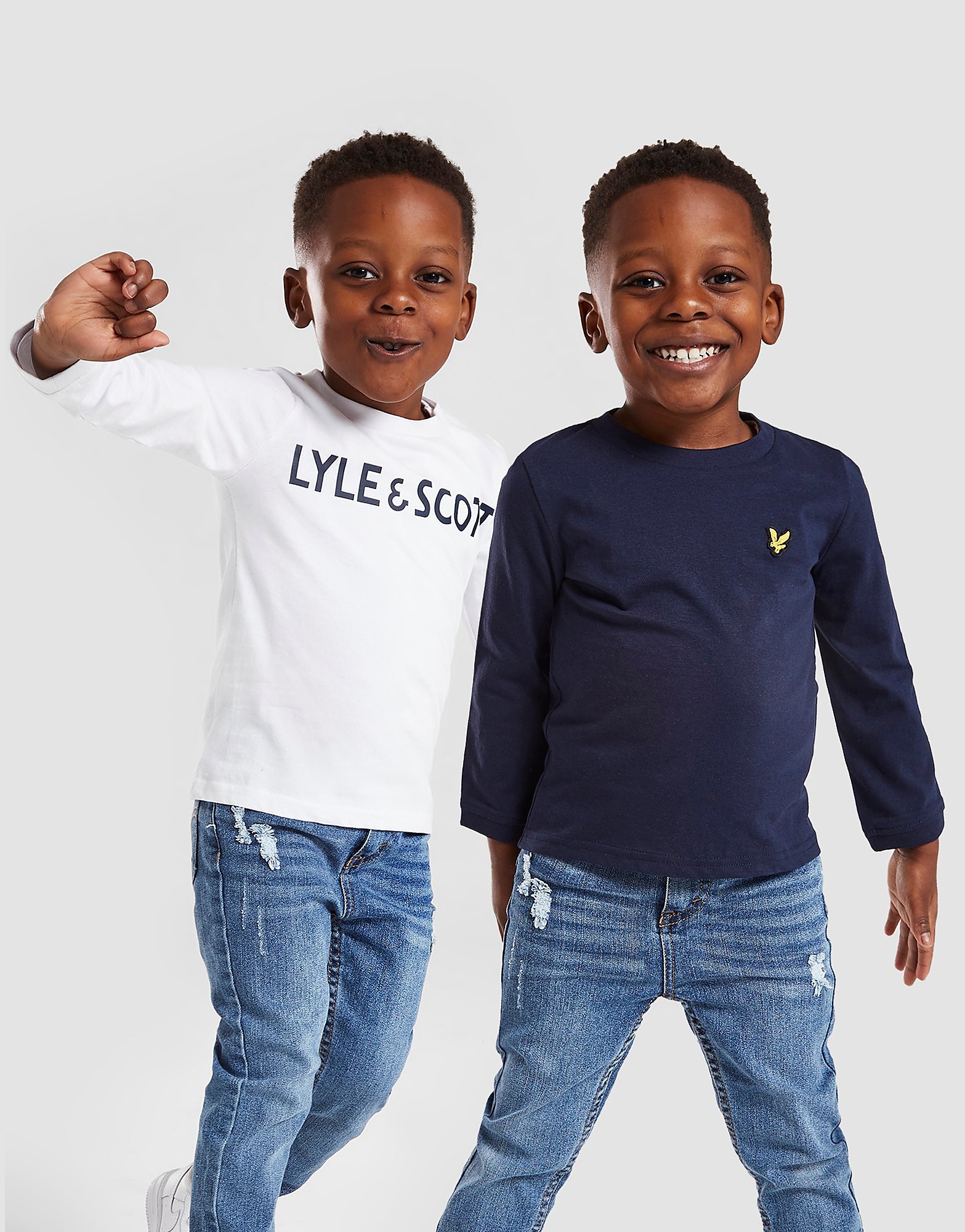 

Lyle & Scott 2-Pack Classic Long Sleeve T-Shirts Infant - Navy/White - Kids, Navy/White