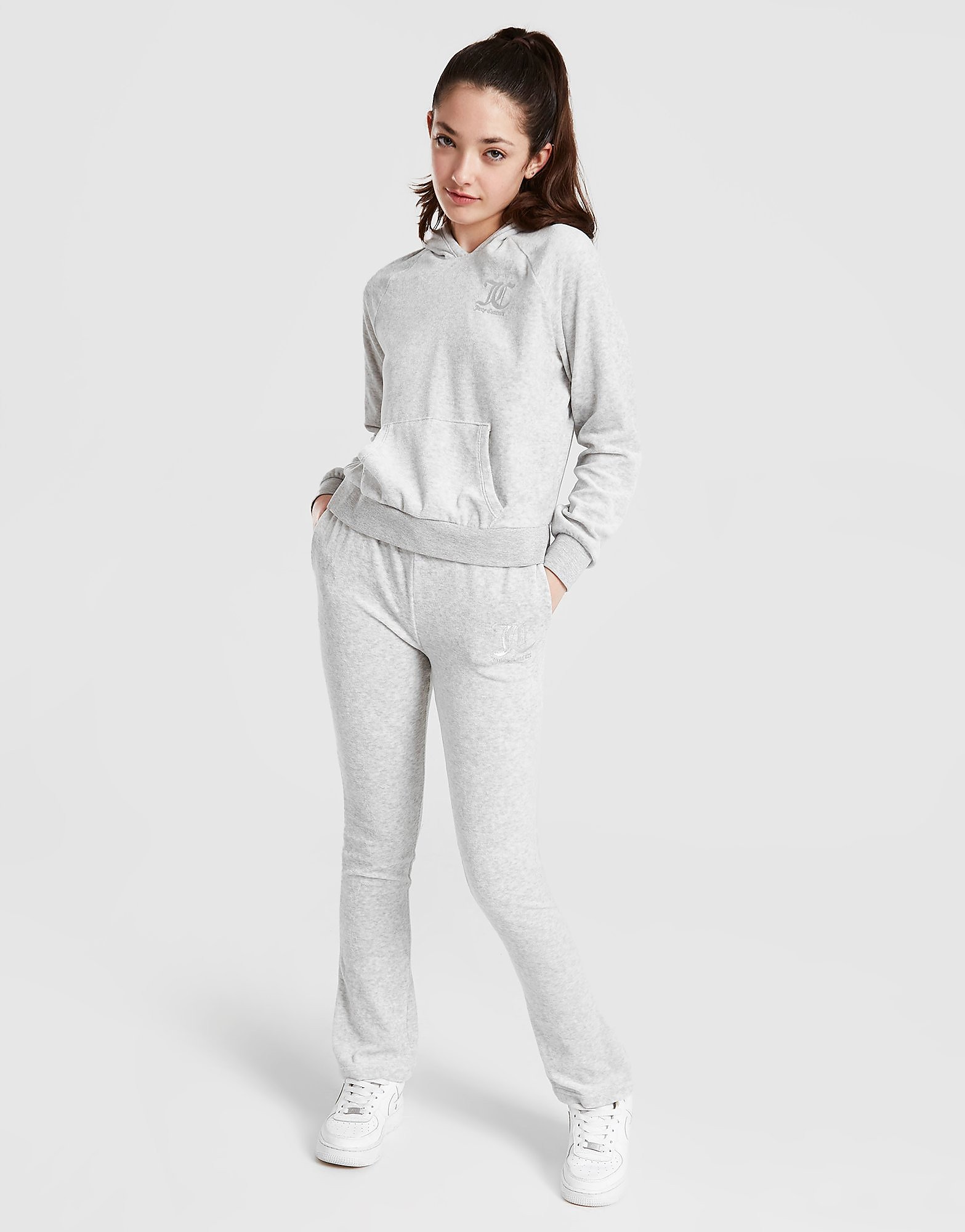 

JUICY COUTURE Girls' Overhead Flared Tracksuit Junior - Grey - Kids, Grey