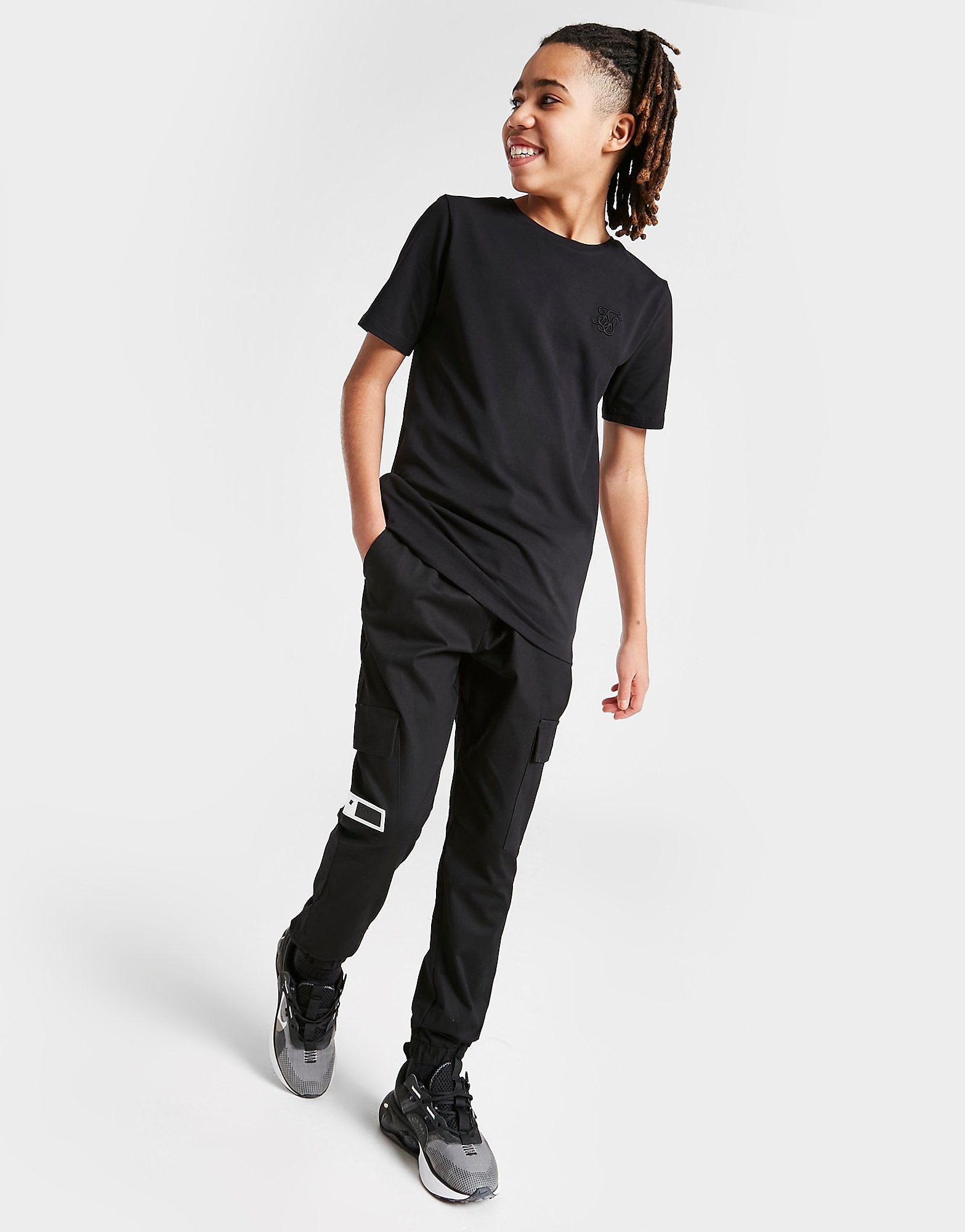 

SikSilk Cargo Pants Junior - Black - Kids, Black