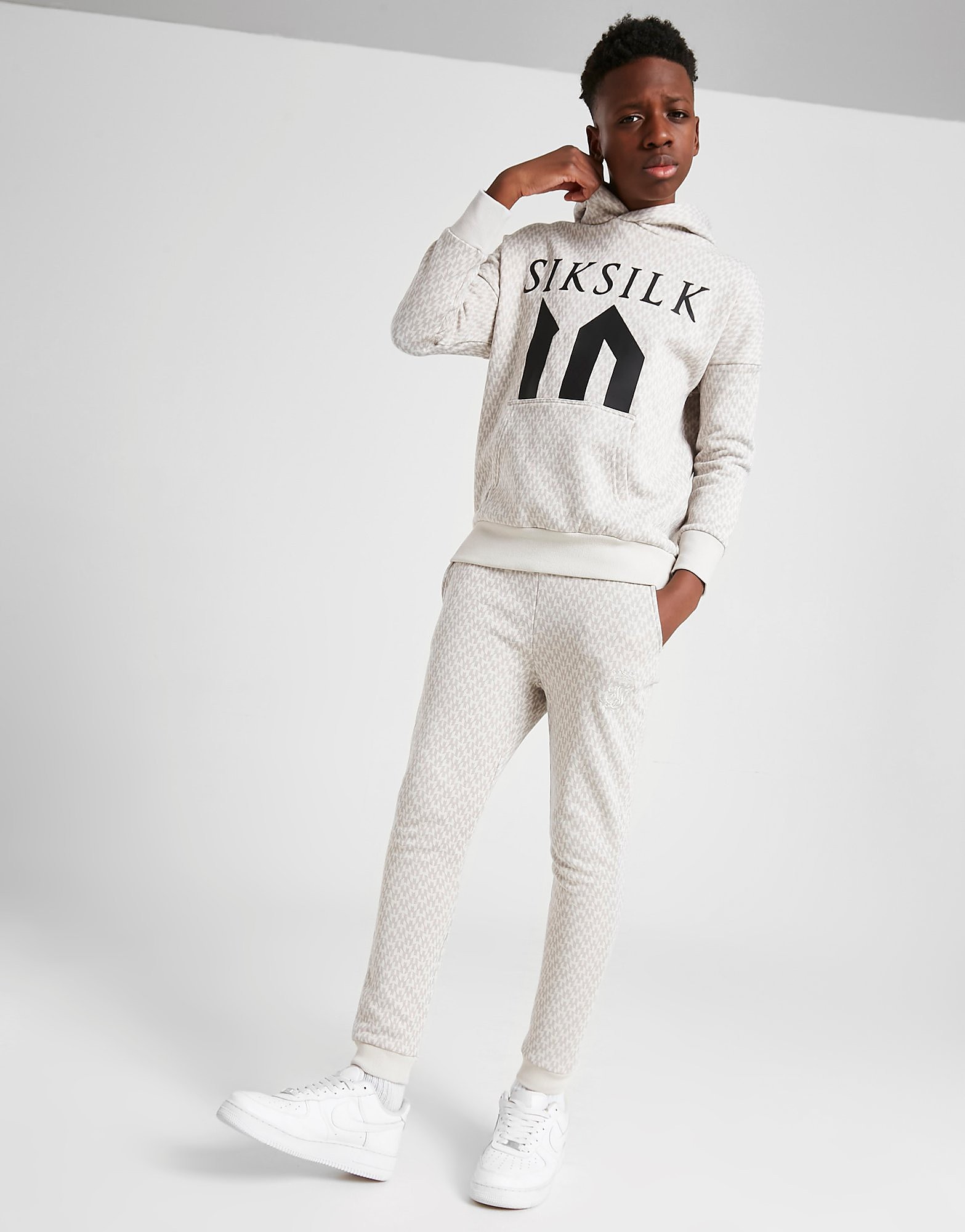 

SikSilk x Messi All Over Print Joggers Junior - Grey/White - Kids, Grey/White