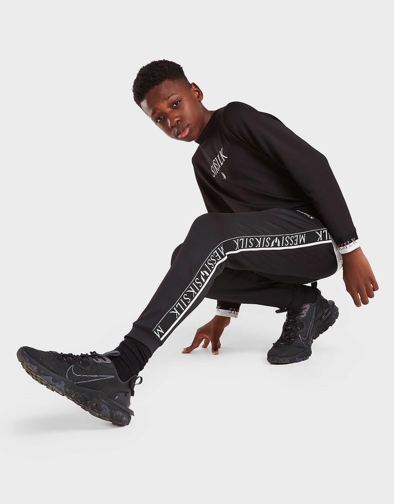 

SikSilk x Messi Tape Track Pants Junior - Black - Kids, Black