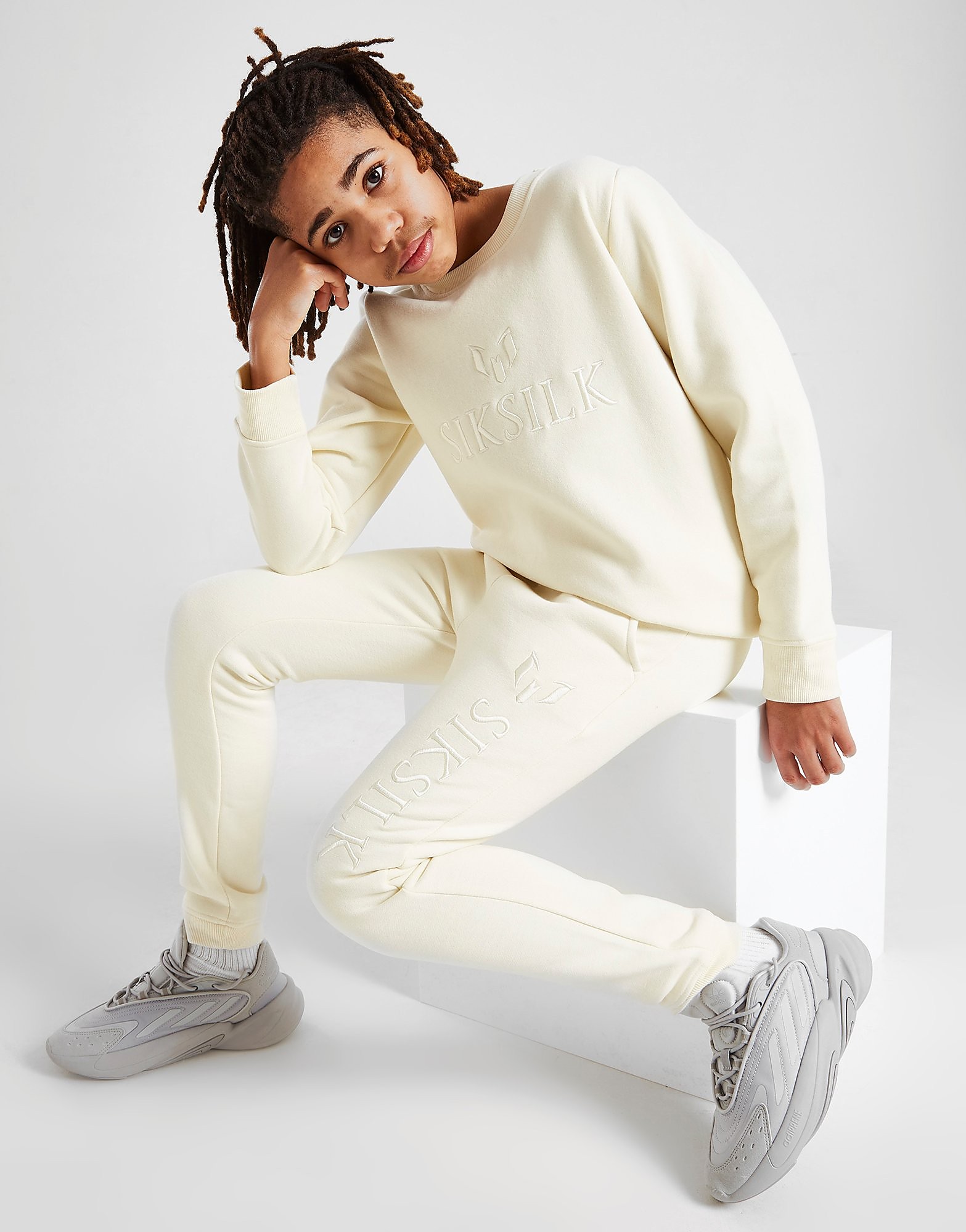 

SikSilk x Messi Embroidered Joggers Junior - White - Kids, White