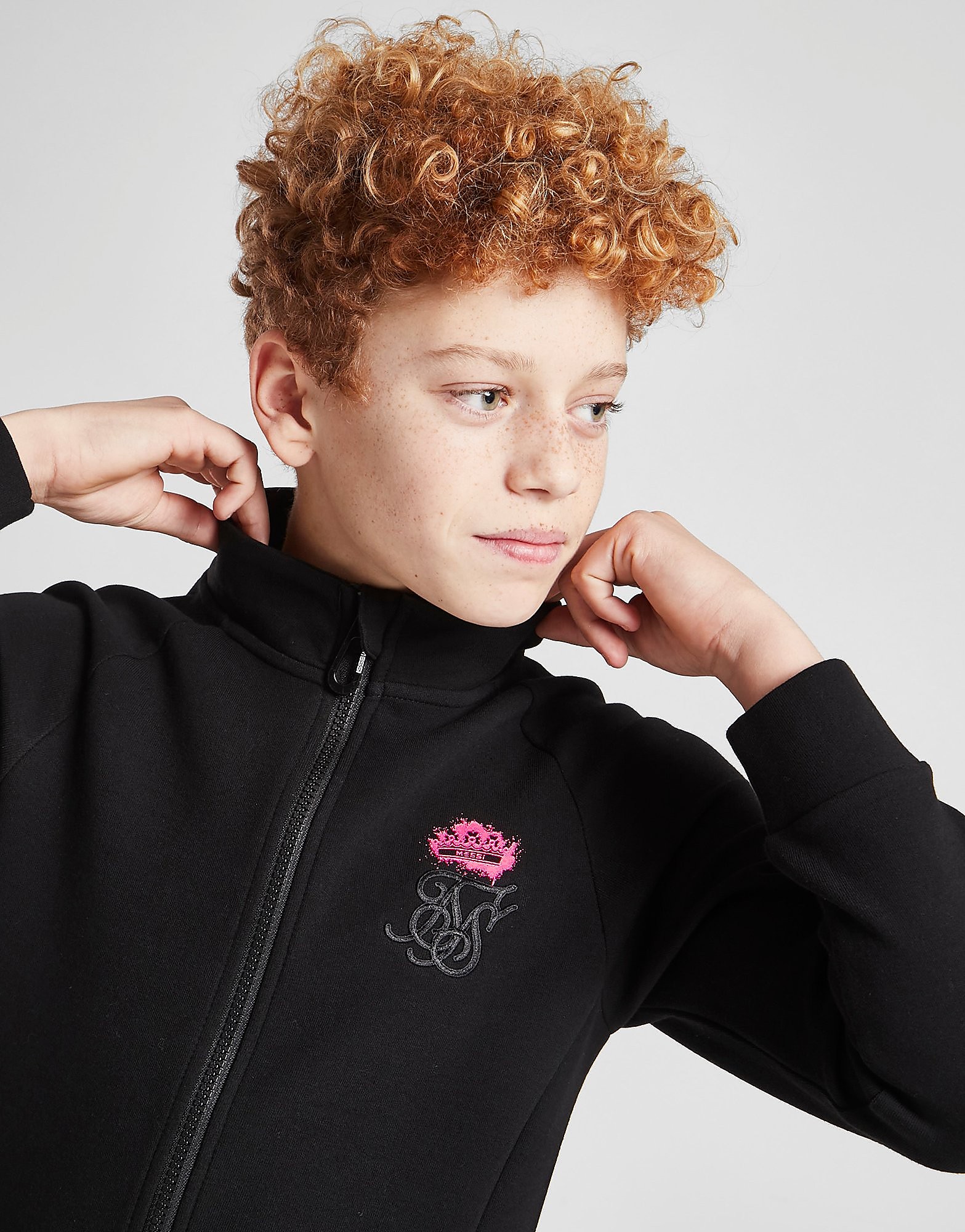 

SikSilk x Messi Lion Track Top - Black - Kids, Black