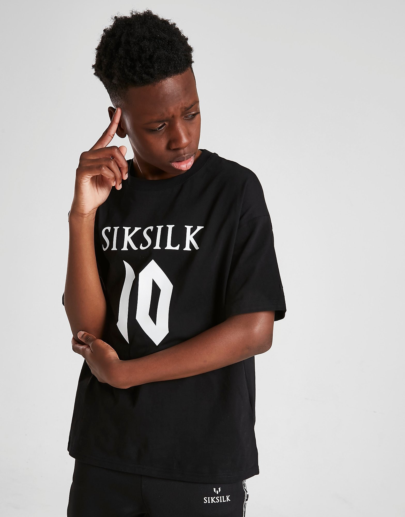 

SikSilk x Messi Logo T-Shirt Junior - Black - Kids, Black