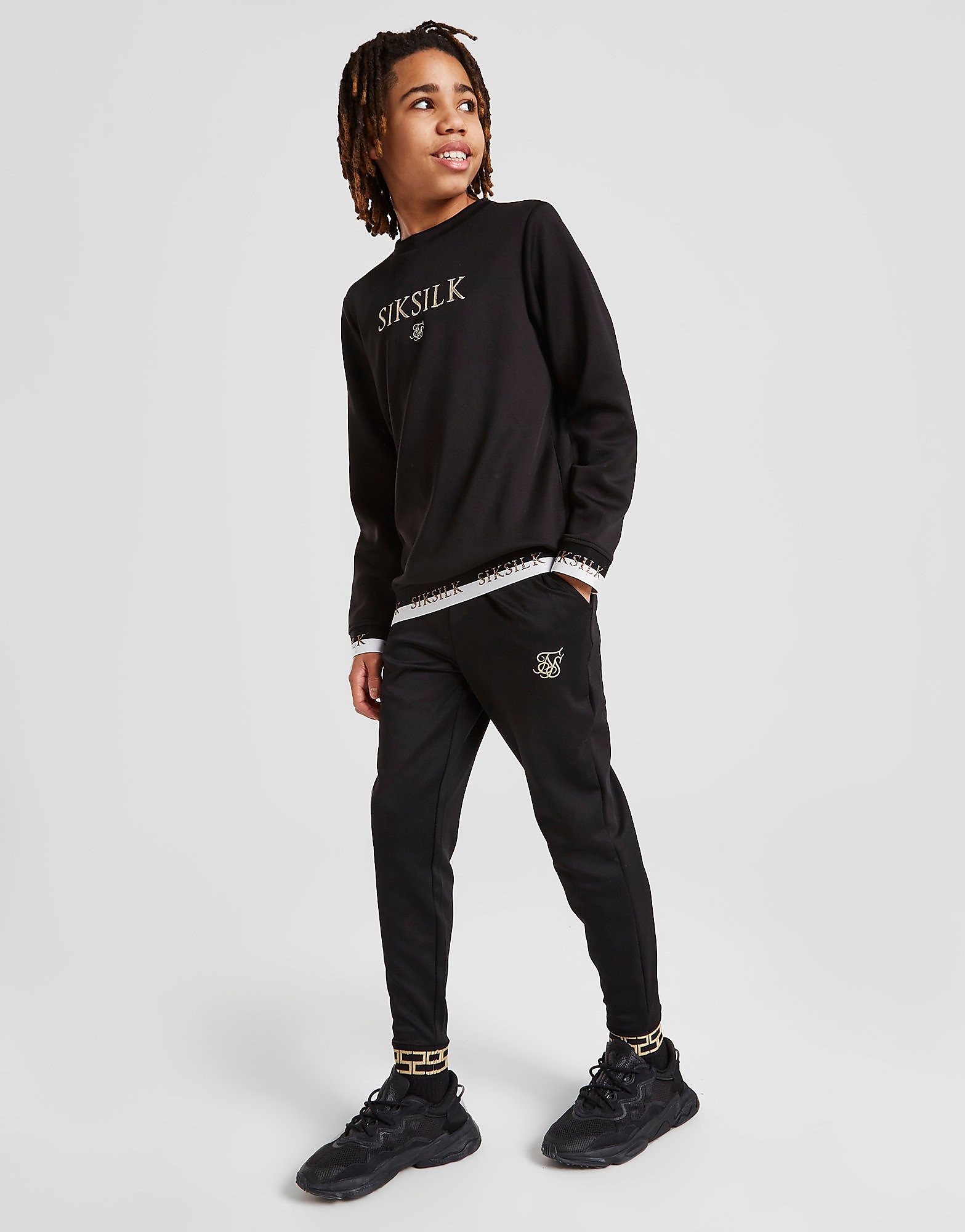 

SikSilk Lurex Track Pants Junior - Black - Kids, Black