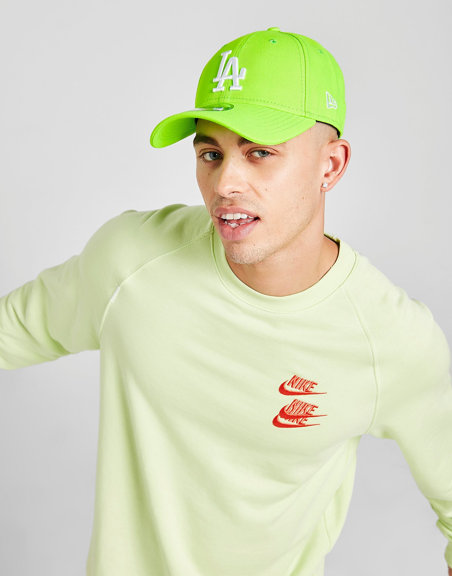 

New Era MLB Los Angeles Dodgers 9FORTY Strapback Cap - Green - Womens, Green