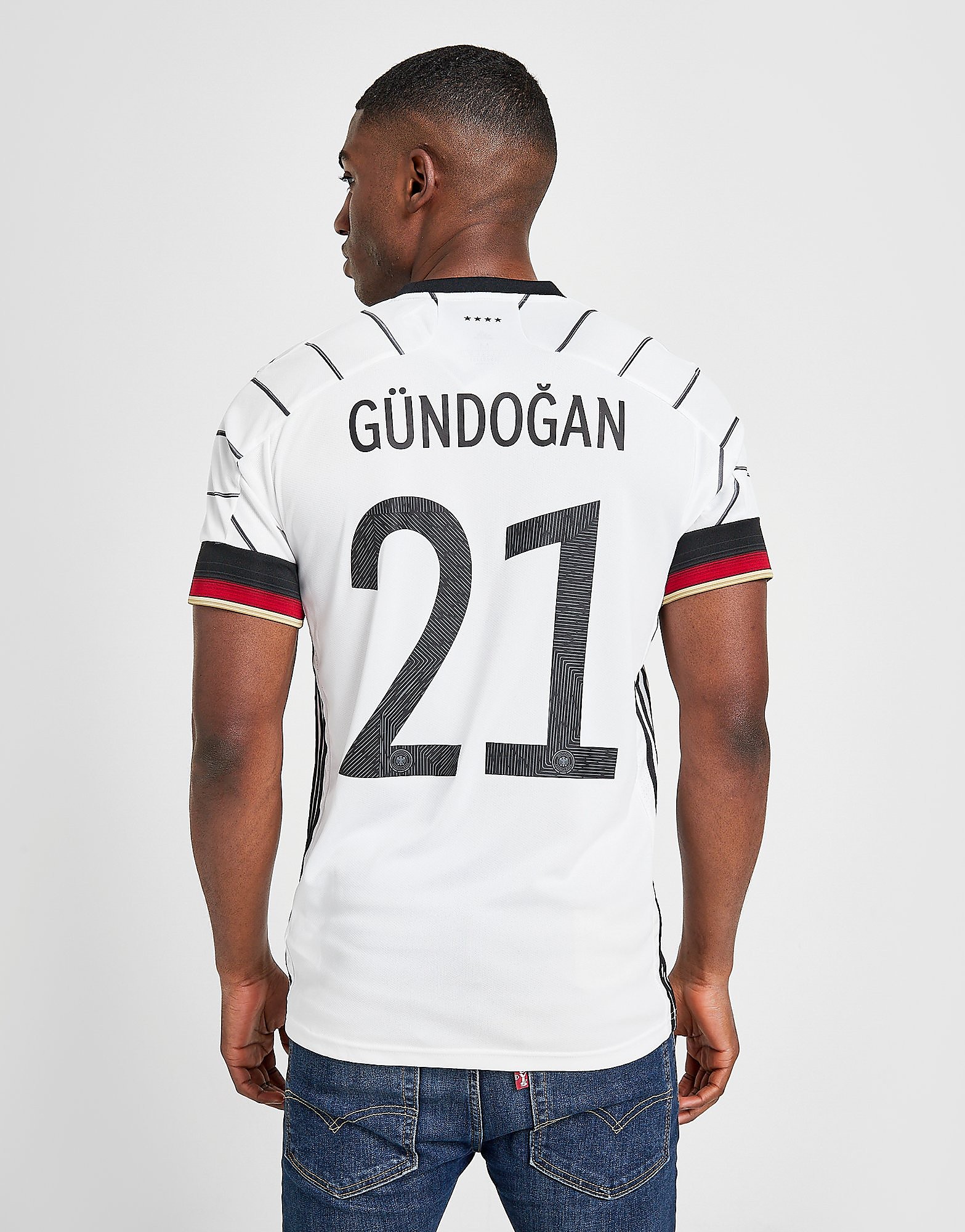 

adidas Germany 2020/21 Gundogan #21 Home Shirt - White - Mens, White