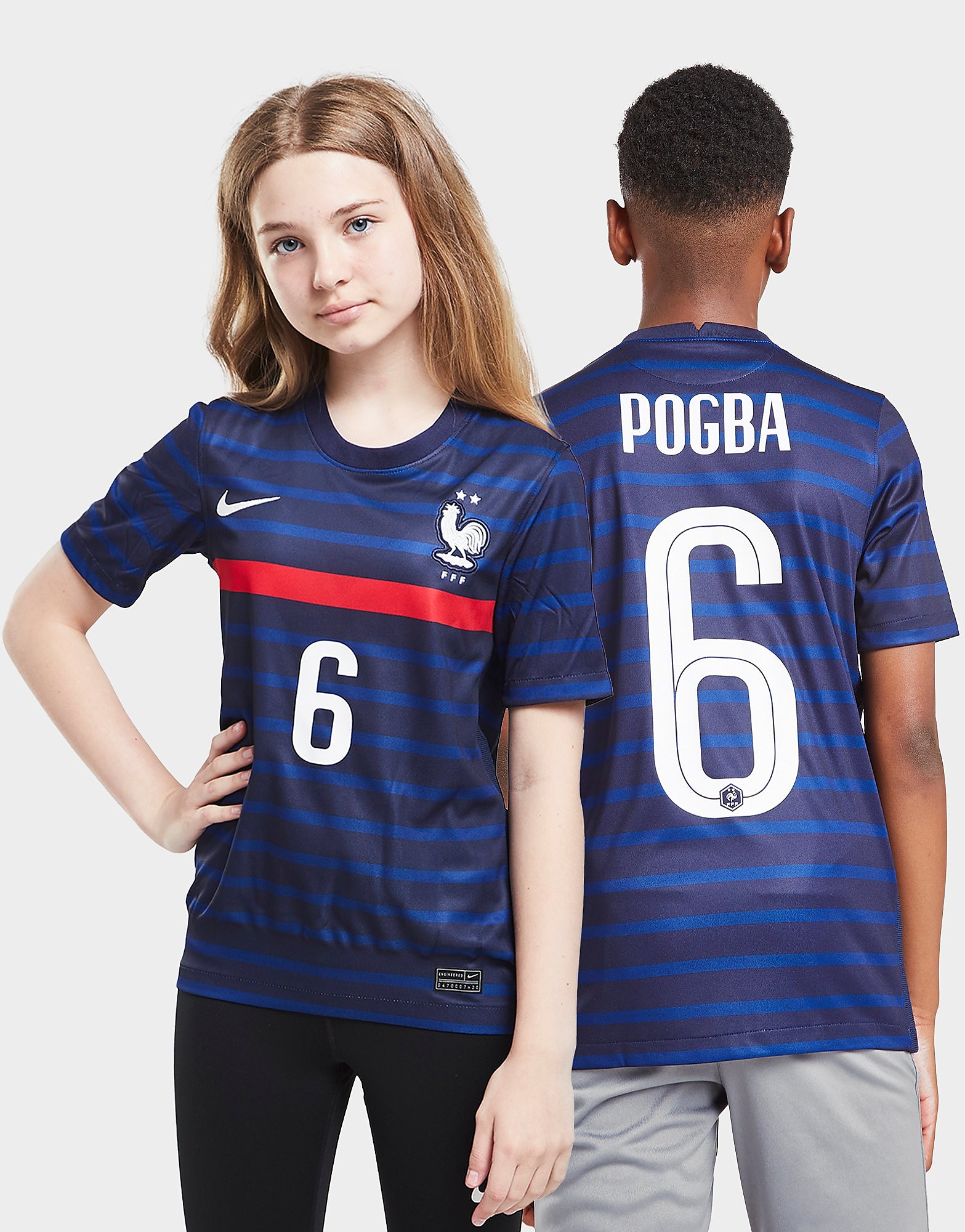 

Nike France 2020/21 Pogba #6 Home Shirt Junior - Navy - Kids, Navy
