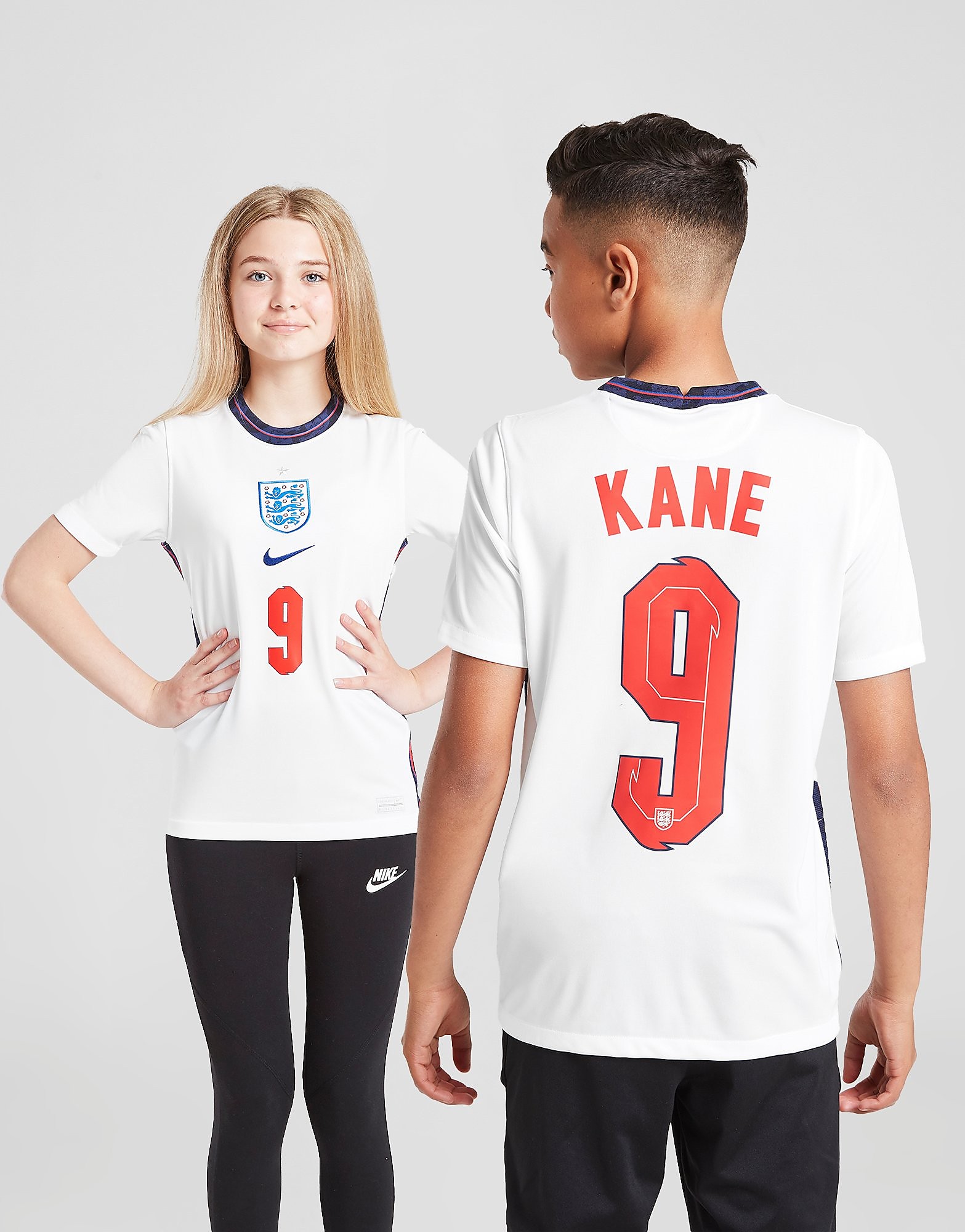

Nike England 2020 Kane #9 Home Shirt Junior - White - Kids, White