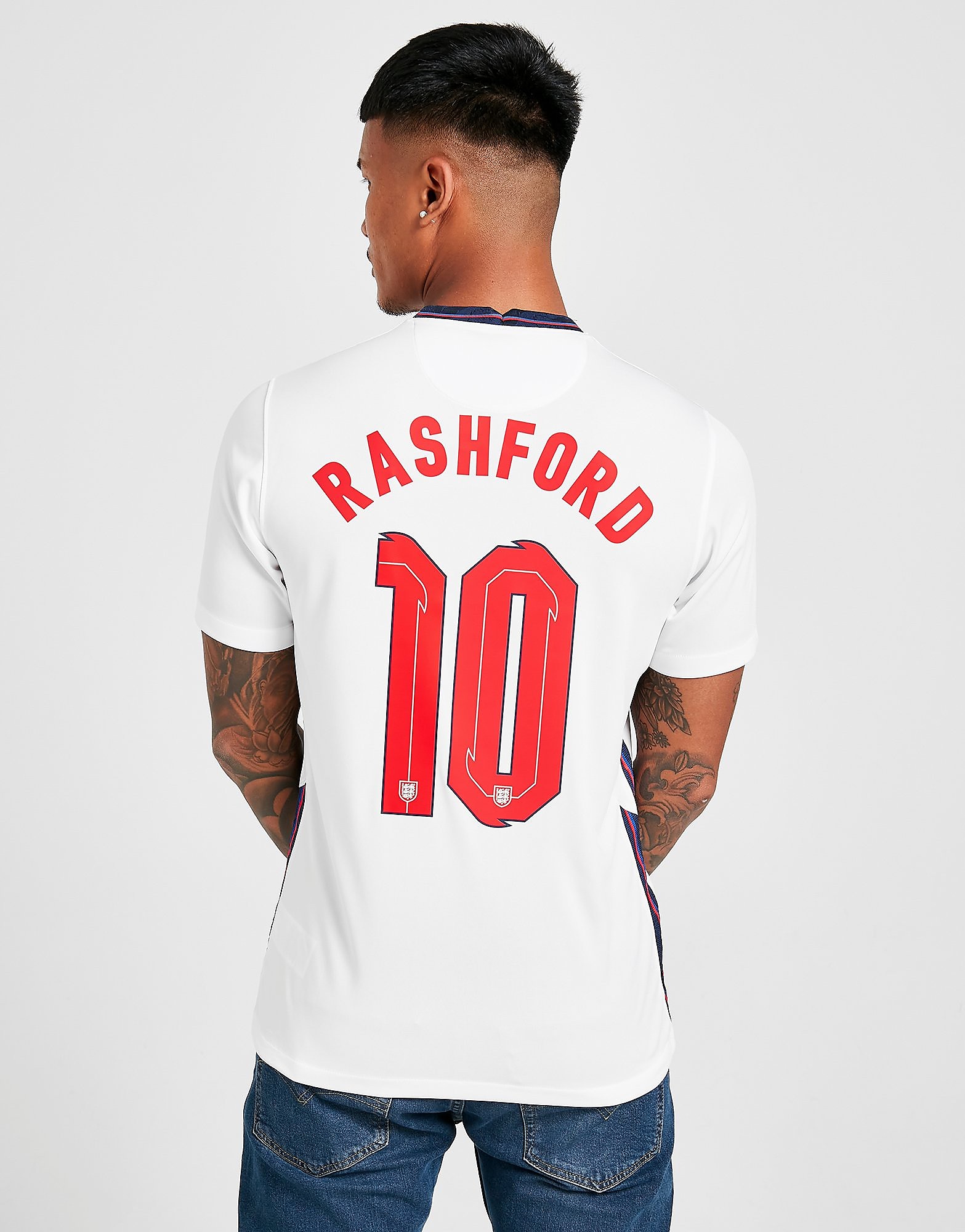 

Nike England 2020/21 Rashford #10 Home Shirt - White - Mens, White