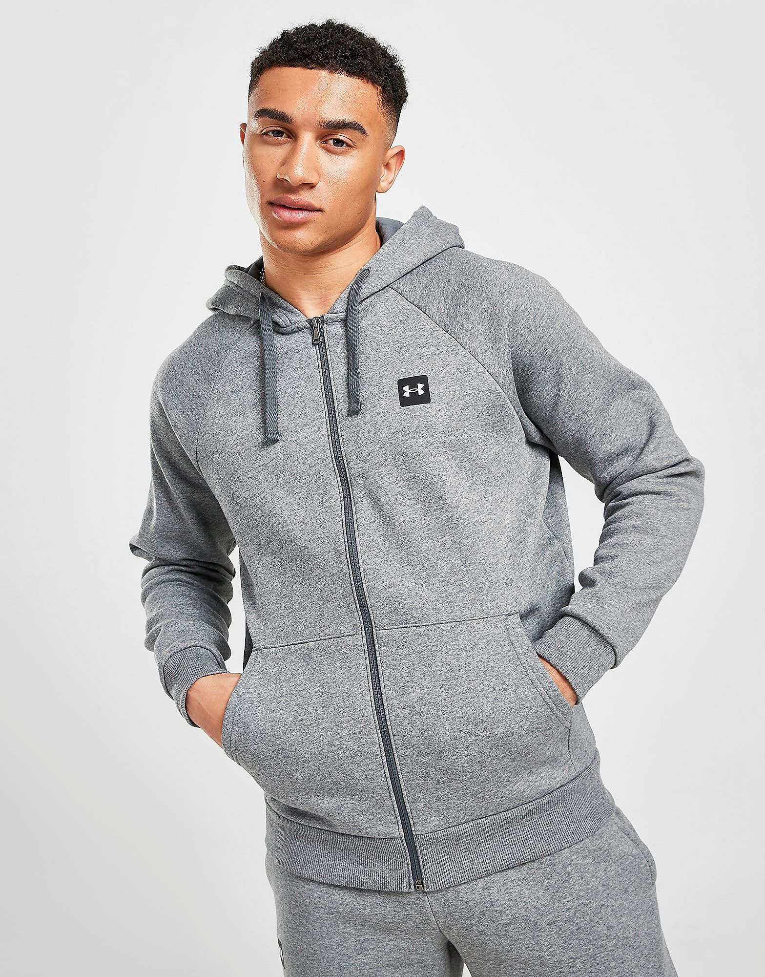 

Under Armour Rival Full Zip Hoodie - Pitch Gray Light Heather - Mens, Pitch Gray Light Heather