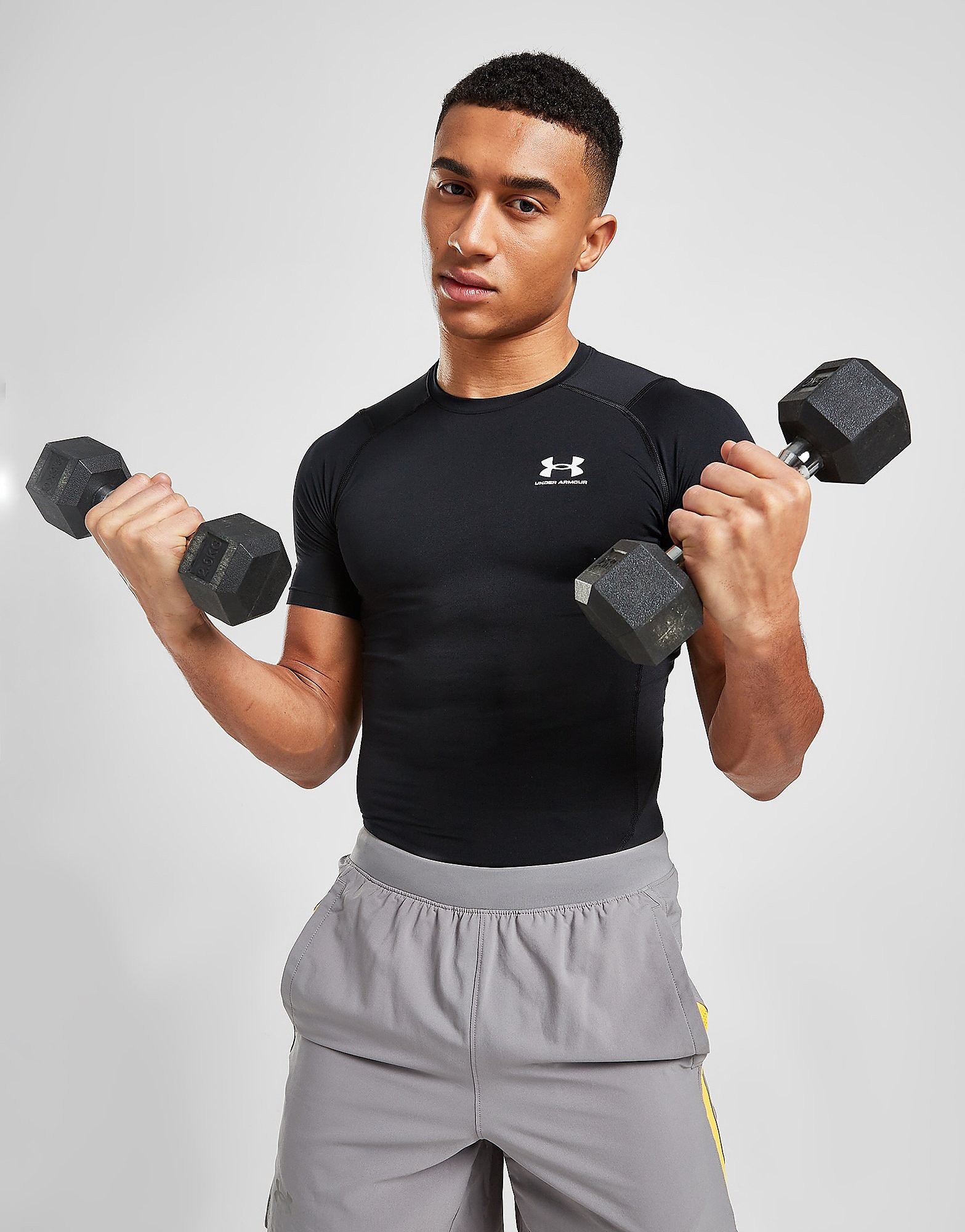 

Under Armour HeatGear T-Shirt - Black - Mens, Black