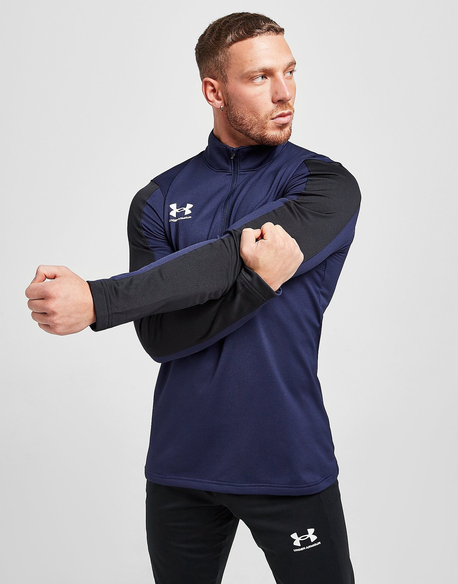 

Under Armour Challenger 1/2 Zip Top - Navy - Mens, Navy