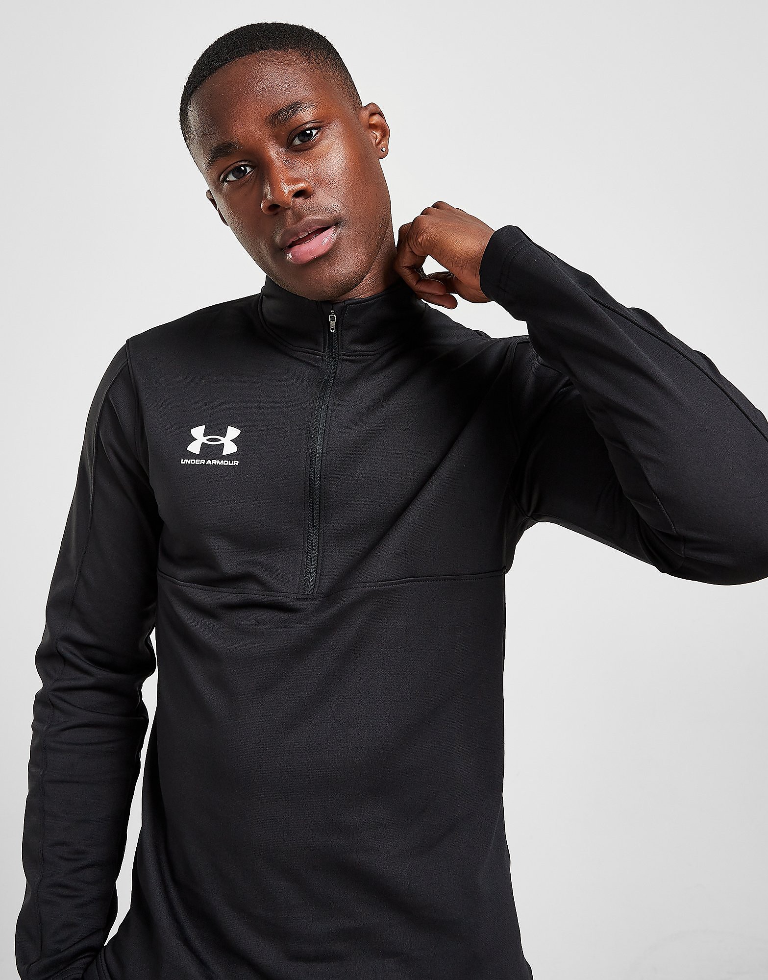 

Under Armour Challenger 1/2 Zip Top - Black - Mens, Black