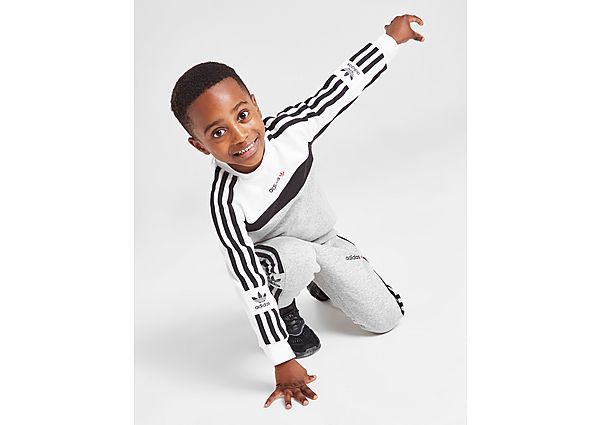 Adidas Originals Itasca Crew Neck Tracksuit Children - Only at JD - Grey, Grey