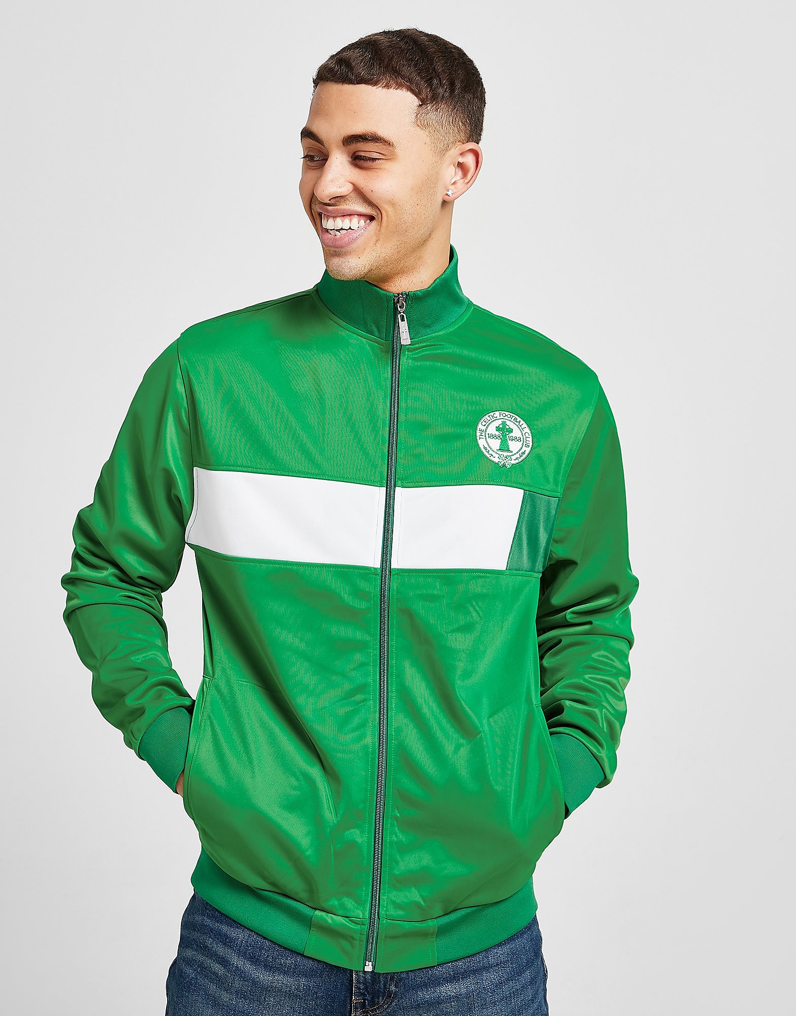 

Celtic Retro Celtic FC '88 Track Top - Green - Mens, Green