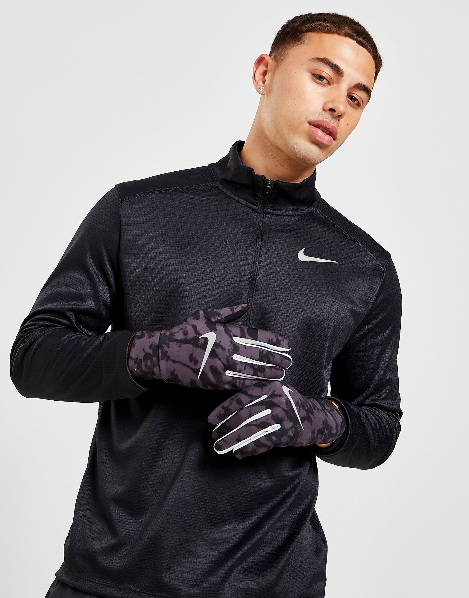 

Nike Lightweight Running Tech Gloves - Black - Womens, Black