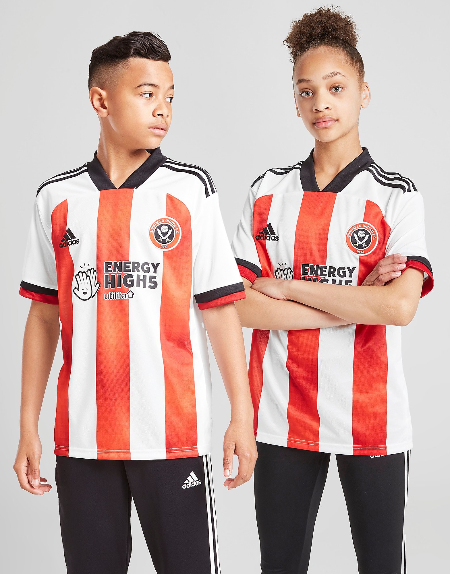 

adidas Sheffield United FC 2020/21 Home Shirt Junior - Red/White - Kids, Red/White