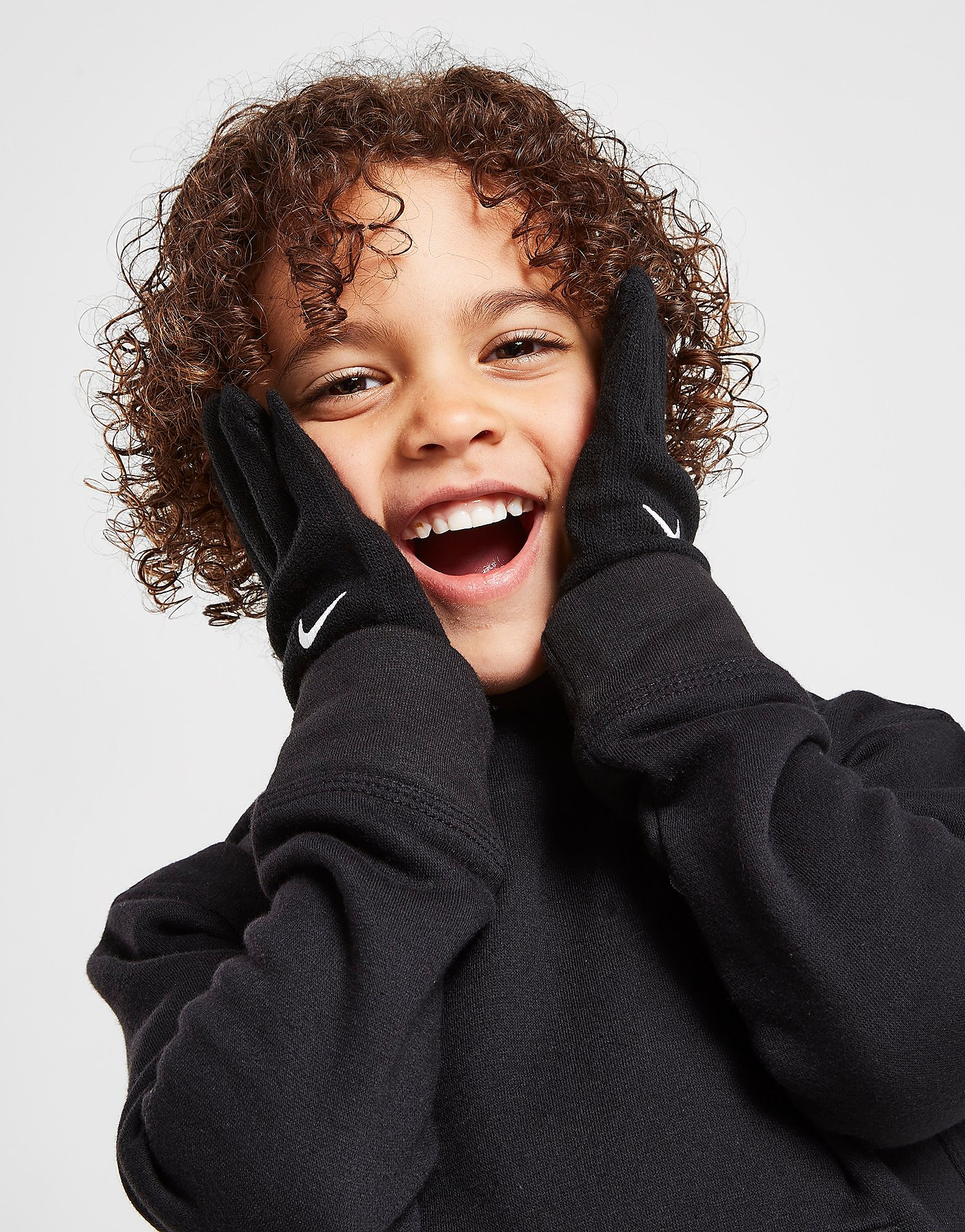 

Nike Swoosh Knit Gloves Junior - Black - Kids, Black