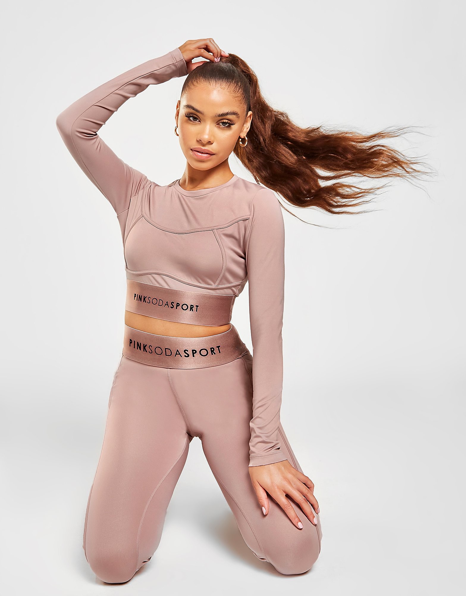

Pink Soda Sport Contour Long Sleeve Top - Pink - Womens, Pink