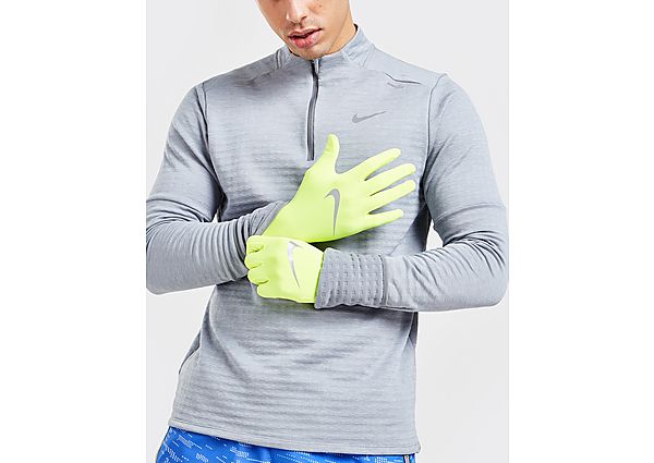 Nike Miler Running Gloves - Yellow, Yellow