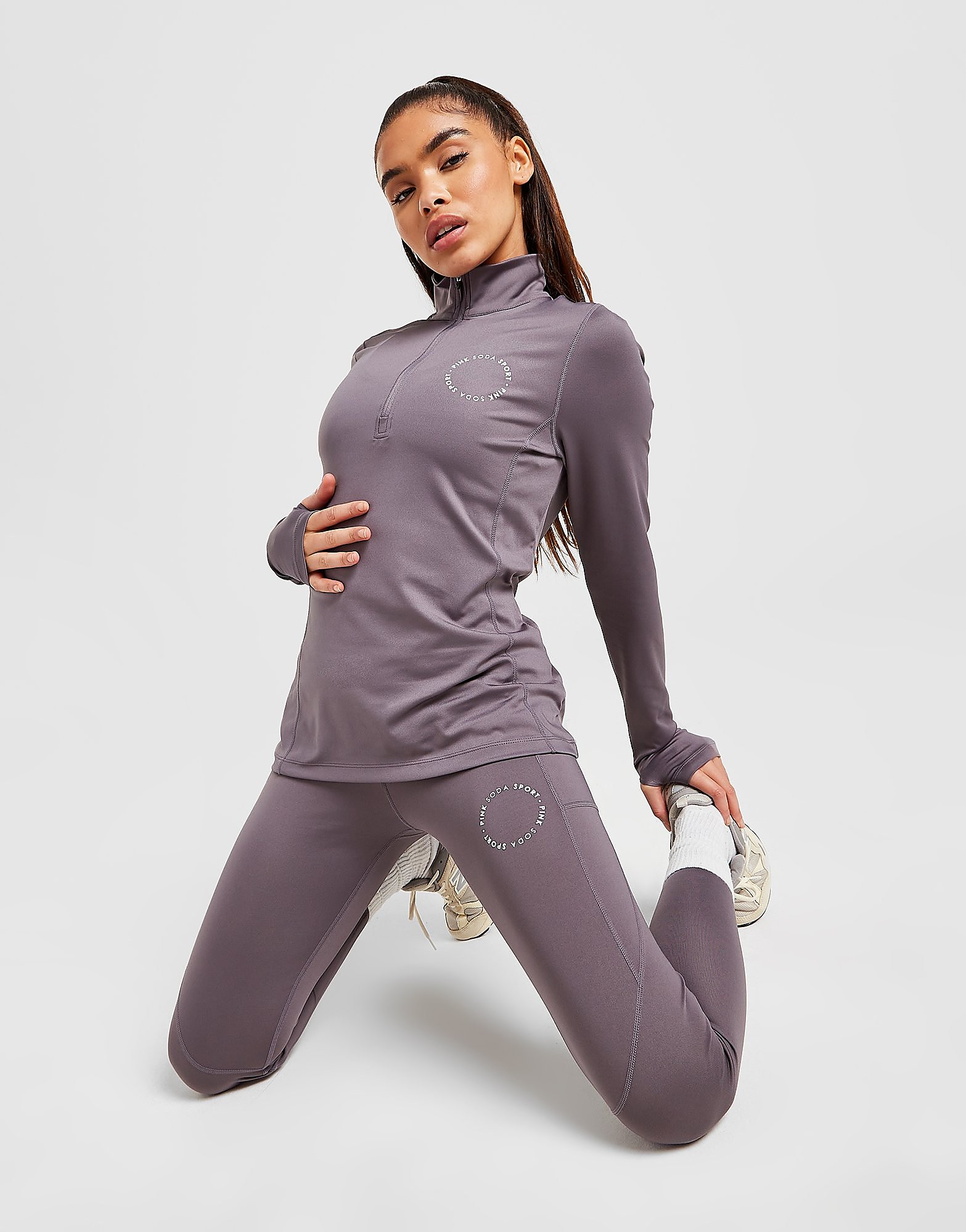 

Pink Soda Sport Olympic Hourglass Tights - Grey - Womens, Grey