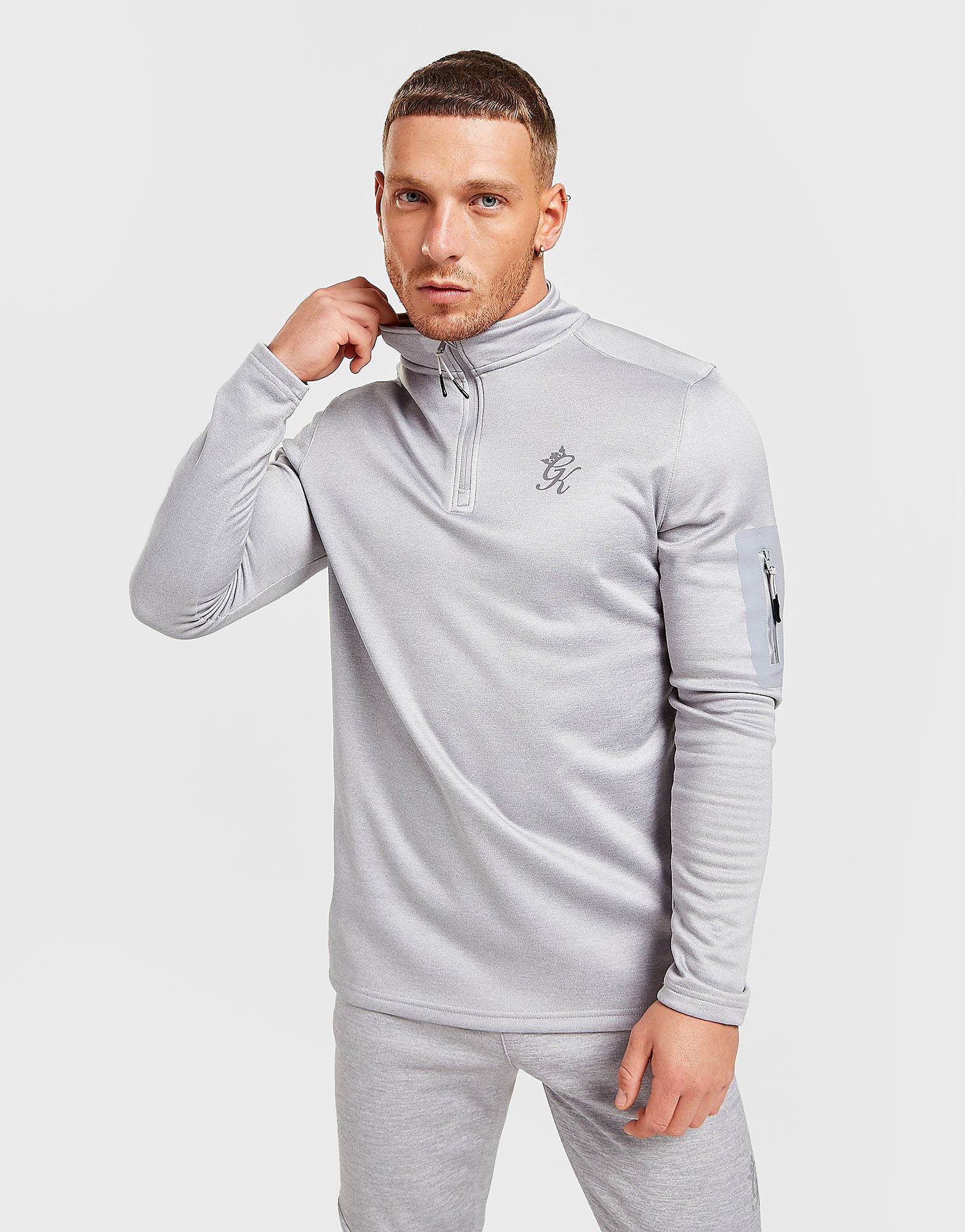 

Gym King Velocity 1/2 Zip Track Top - Only at JD - Grey - Mens, Grey